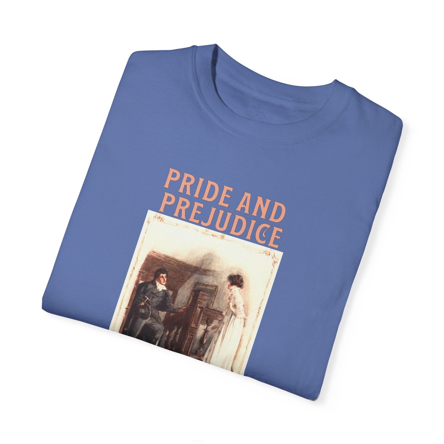 Jane Austen Comfort Colors TShirt, Pride & Prejudice Historical Romance, Bookish Literary Jane Austen Fan Art, Gift for Her Bookclub Tee T-Shirt Printify
