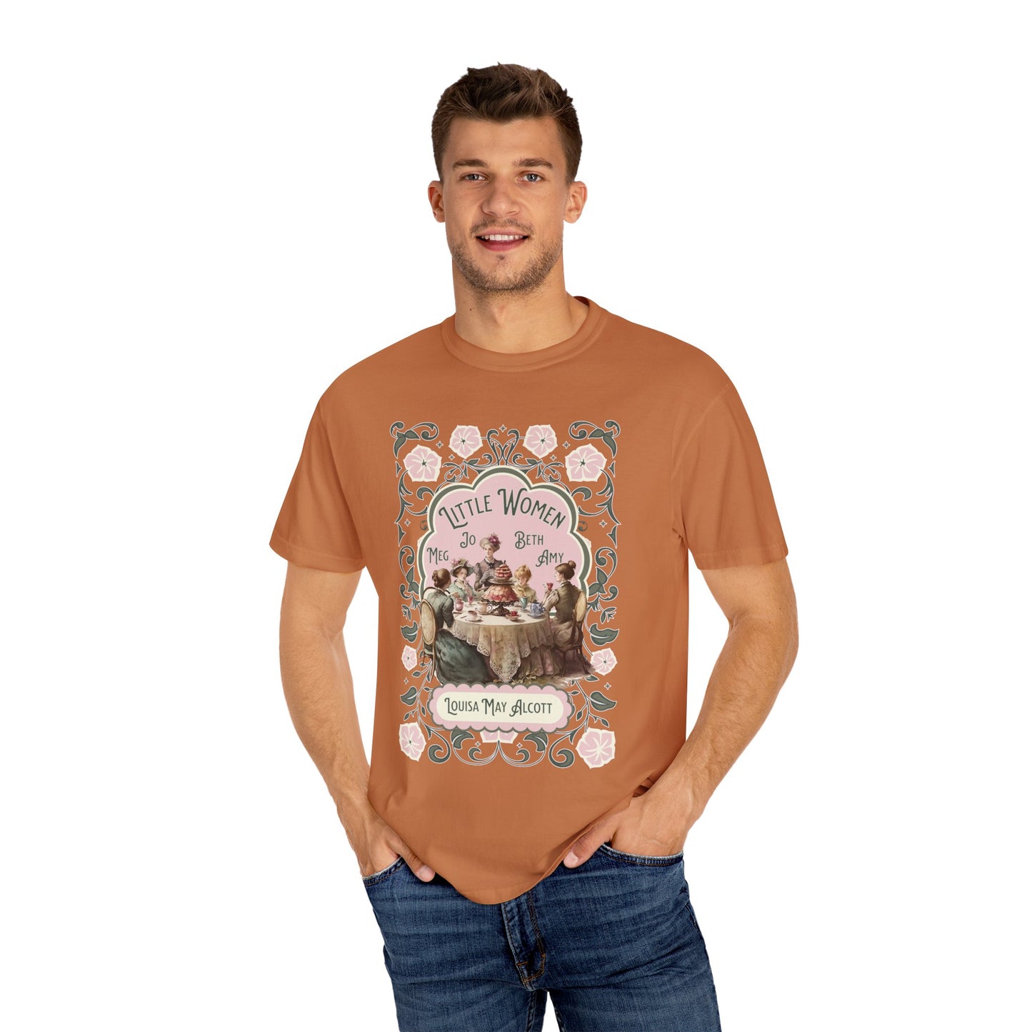 Little Women Comfort Colors T-Shirt, Louisa May Alcott Historical Romance, Bookish Literary Fan Art Tee Gift for Her Bookclub Crewneck Shirt T-Shirt Printify