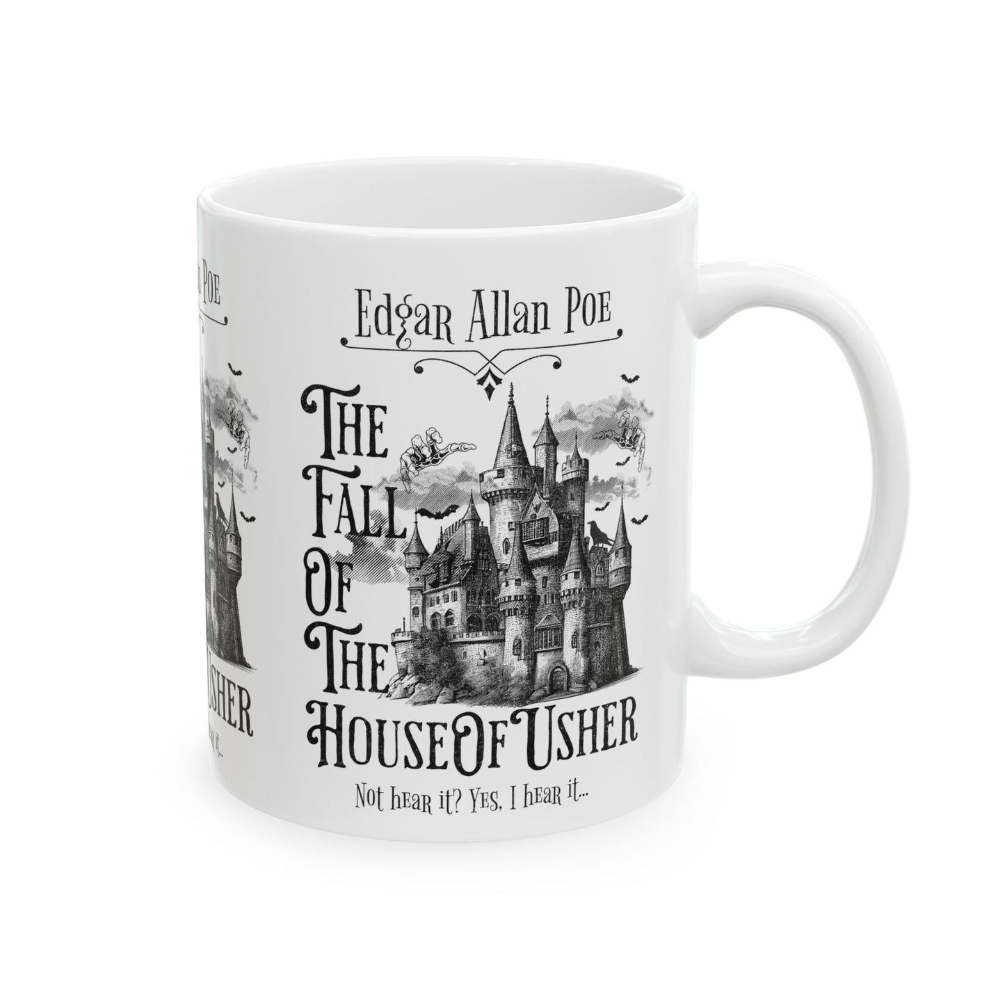 Edgar Allan Poe Coffee Mug Fall Of The House Of Usher Coffee Cup Gift For Book Lover Reader Gift For Gothic Dark Academia Bookish Birthday Mug Printify