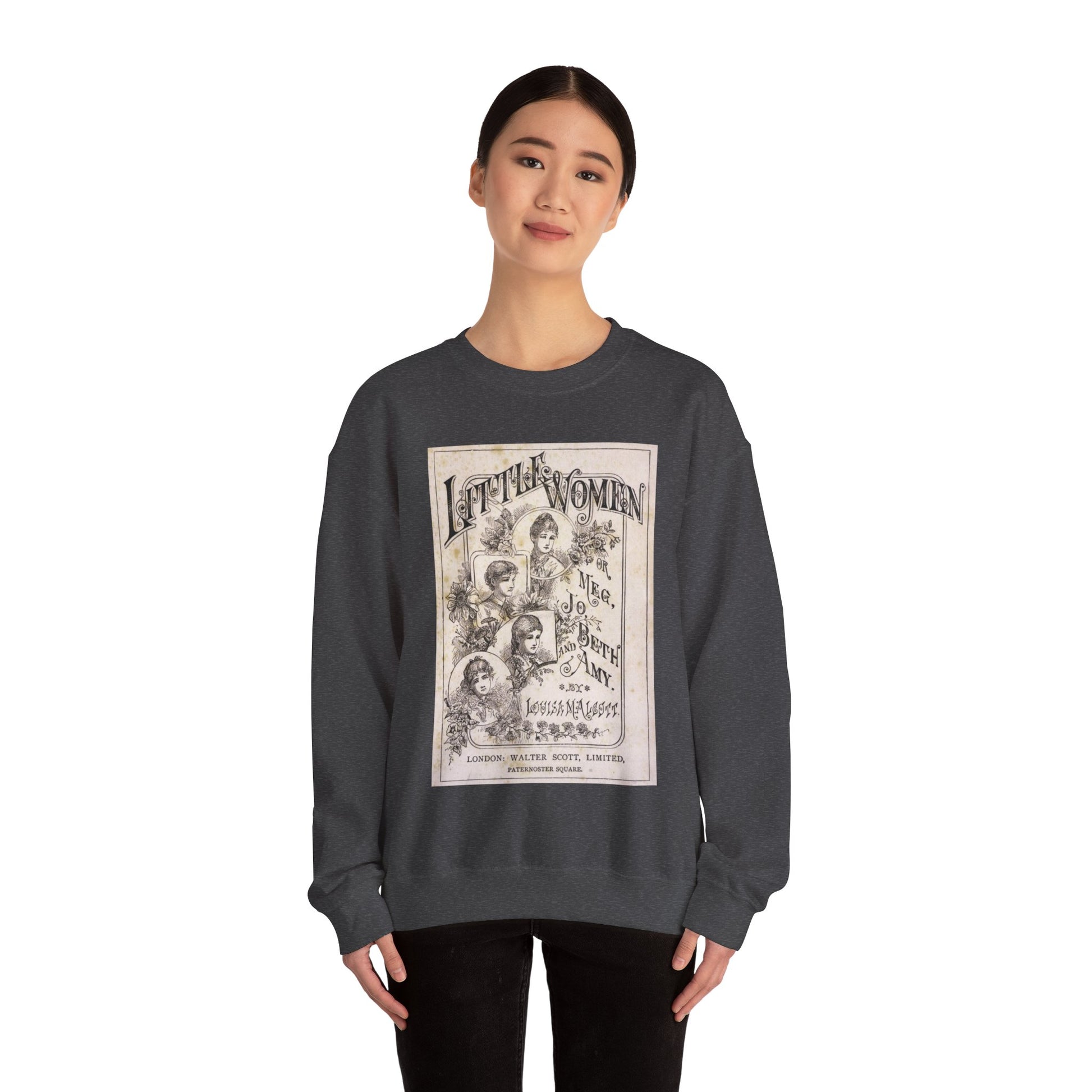 Little Women Sweatshirt, Louisa May Alcott Historical Romance Sweater, Bookish Literary Fan Art Gift, Gift for Her, Bookclub Crewneck Shirt Sweatshirt Printify