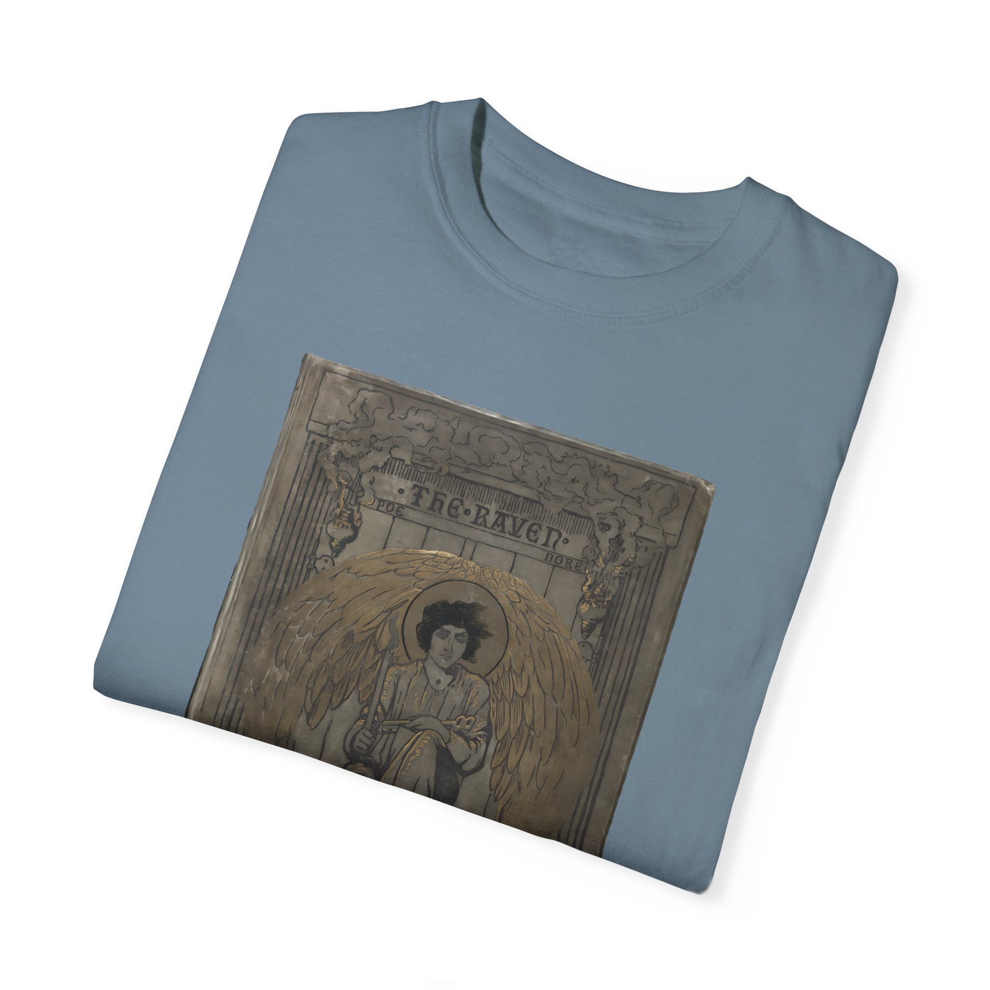 Edgar Allan Poe T-Shirt The Raven First Edition Gift For Poe Lovers Literary Shirt Nevermore Darkness There Gothic Whimsigoth Dark Academia T-Shirt Printify
