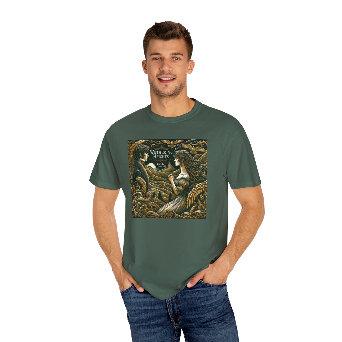 Wuthering Heights T-Shirt Emily Brontë Romantasy Literarure Shirt Bookish Academia Gift For Her Birthday Heathcliffe Bookclub Booknerd Tee
