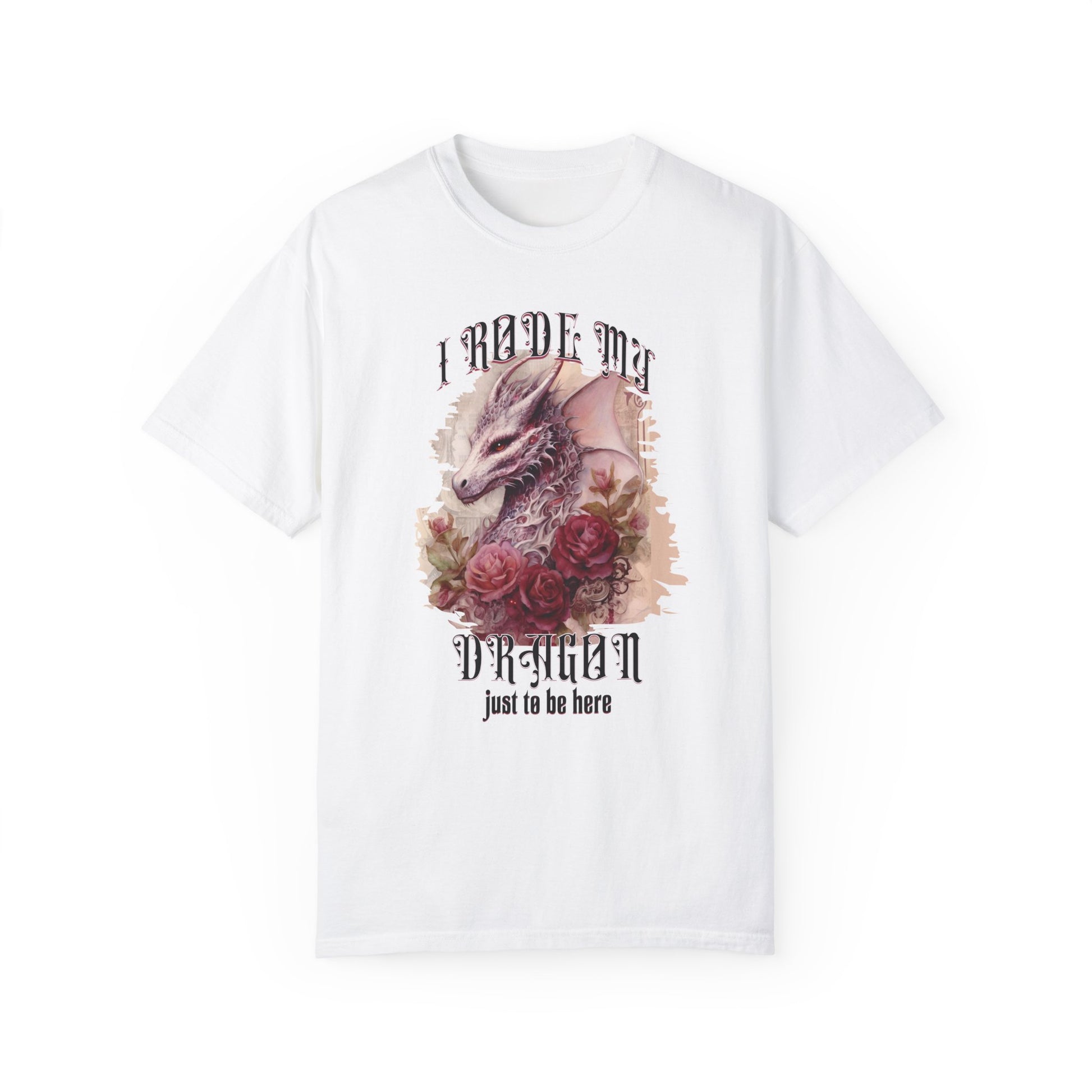 Renaissance Faire T-Shirt Coquette Dragon Shirt Renfaire Festival Tee Fantasy Shirt Gift for Dragon Lovers Unique Graphic Party T-Shirt T-Shirt Printify White S