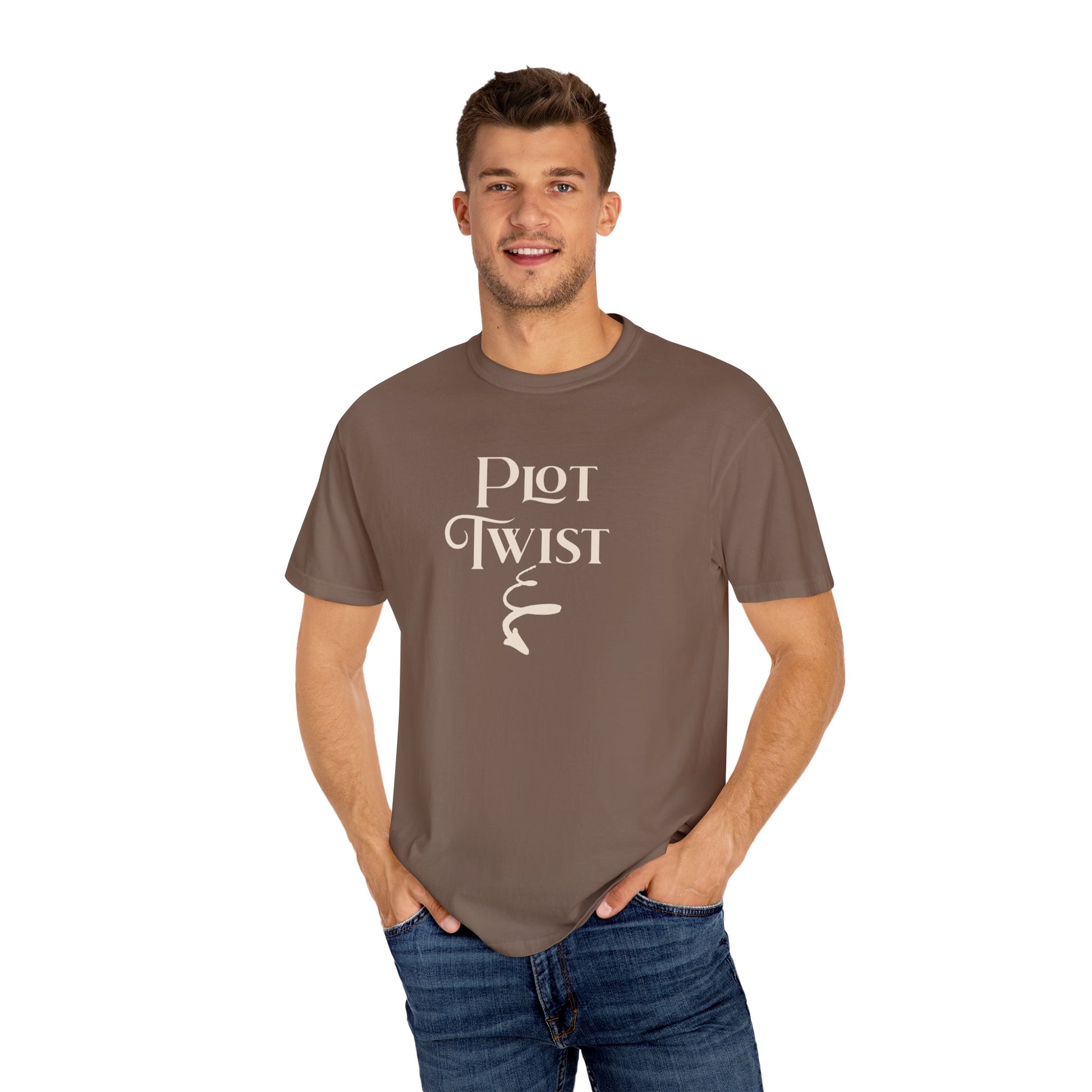 Plot Twist T-Shirt Author Shirt Pregnancy Announcement For Expecting Blog Writers Journalists Gift For Her Baby Shower Gift Baby Reveal T-Shirt Printify