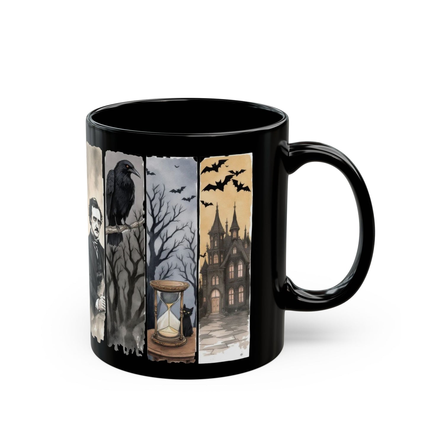 Edgar Allan Poe Mug Gothic Literary Gift For Book Lover Dark Academia Macabre Fall Coffee Cup Halloween Poetember Party Gift For Bookclub Mug Printify