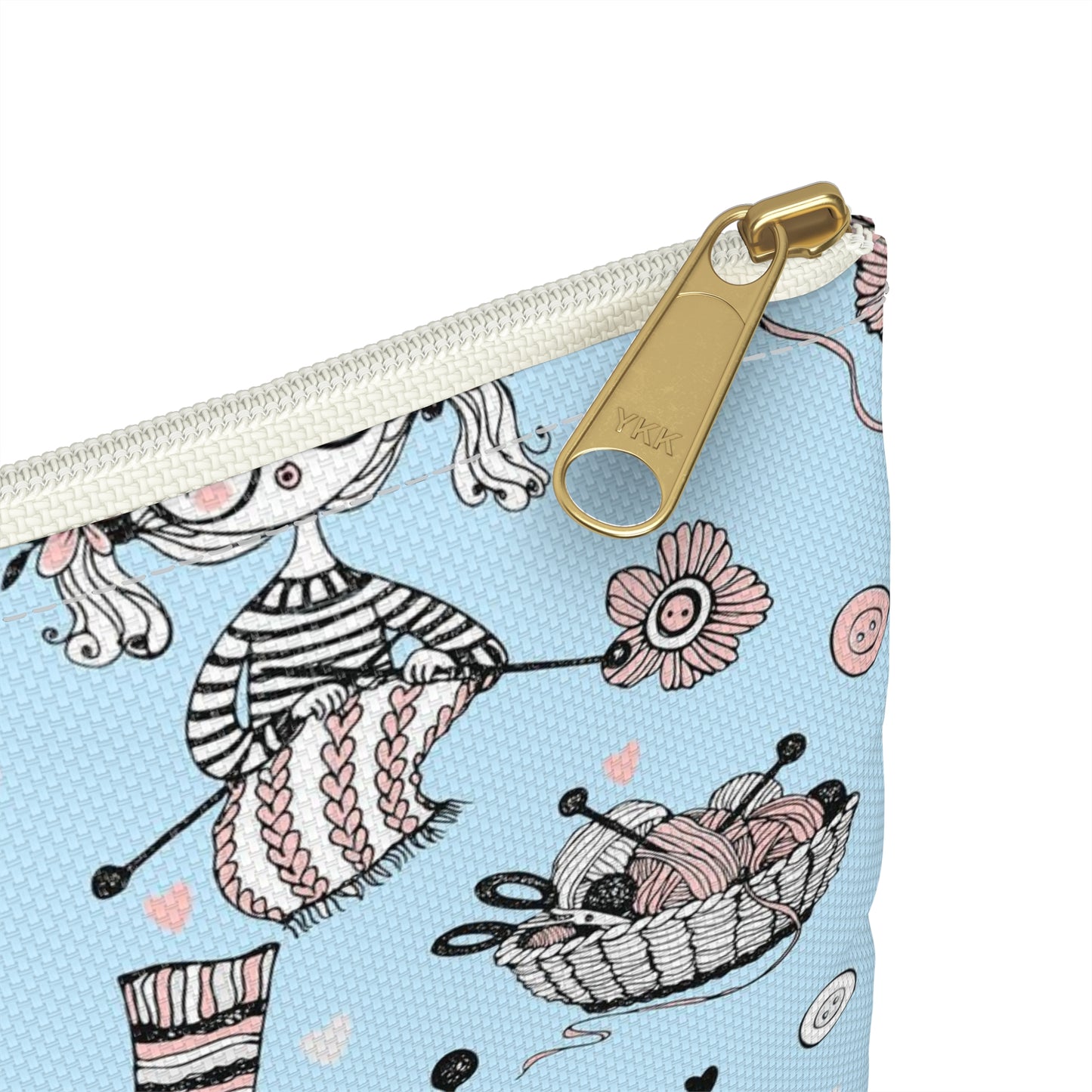 Crochet, Knitting or Crafting Accessory Pouch, Crochet Gift, Knitting Gift, Craft Organization or Storage Bag or Pouch. Bags Printify