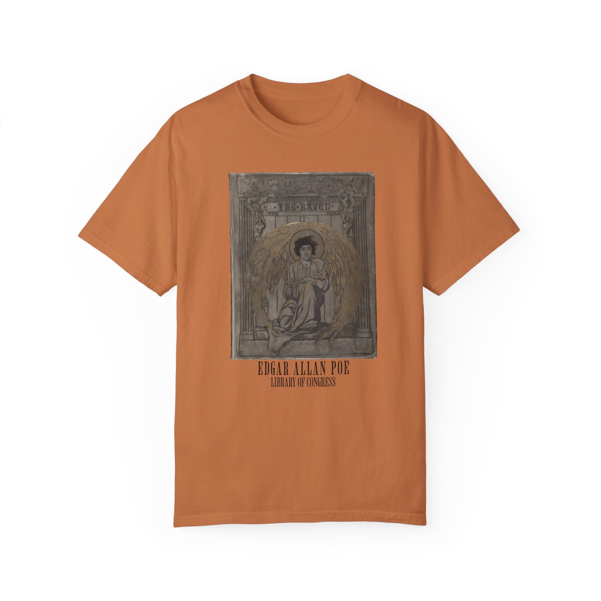 Edgar Allan Poe T-Shirt The Raven First Edition Gift For Poe Lovers Literary Shirt Nevermore Darkness There Gothic Whimsigoth Dark Academia T-Shirt Printify