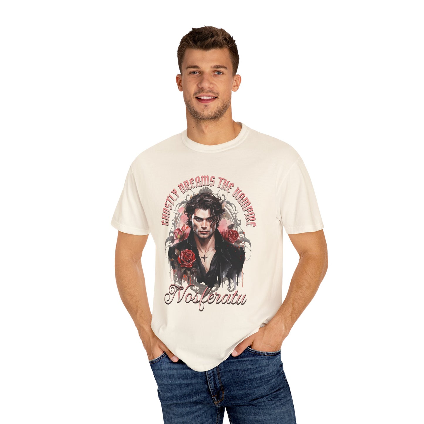 Vampire Nosferatu TShirt Dark Romance Gift For Vampire Lovers Mystic Falls Shirt Halloween Gift For Her Party Paranormal Romance Reader Gift T-Shirt Printify