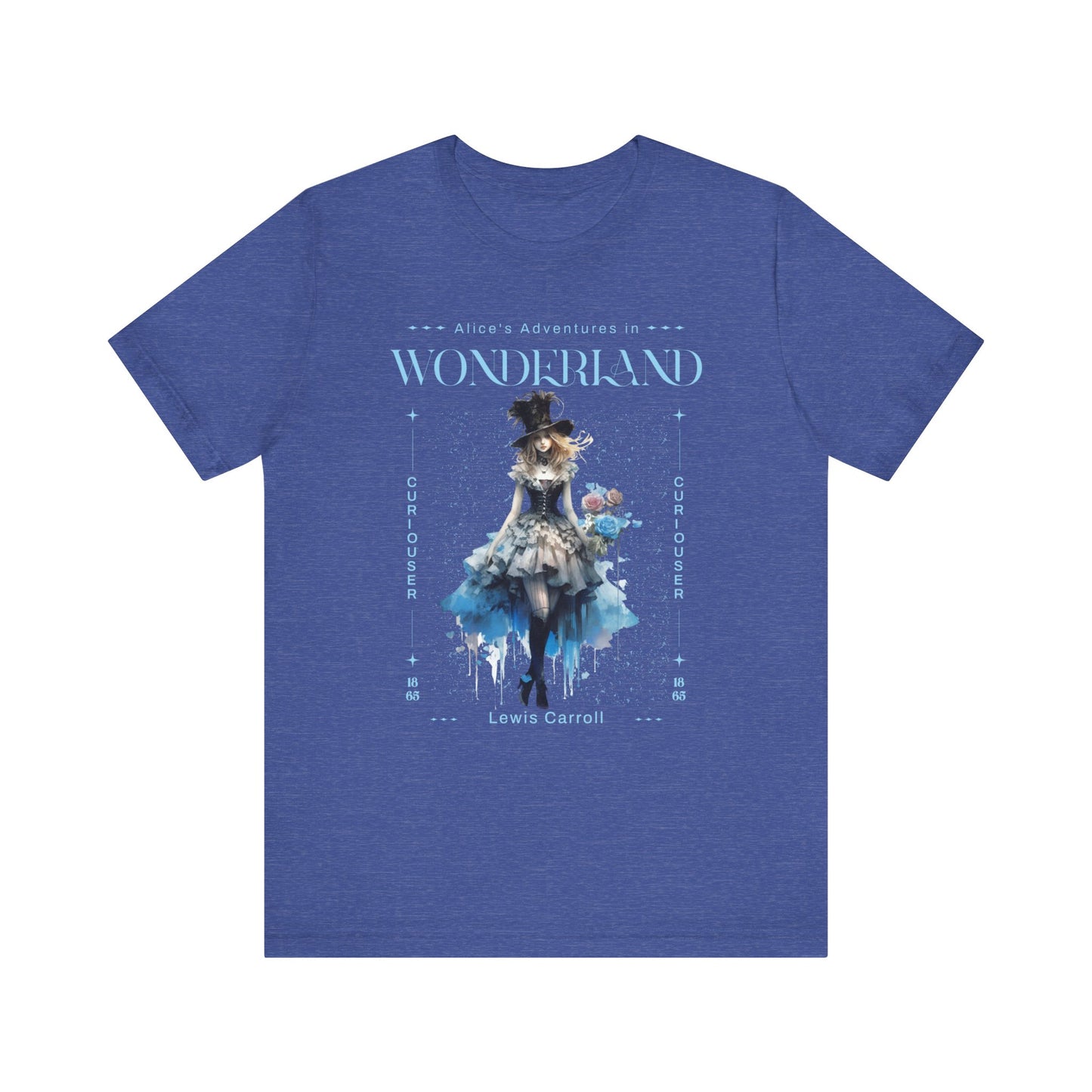 3001 Unisex Jersey Short Sleeve Tee Alice in Wonderland T-Shirt Printify Heather True Royal S