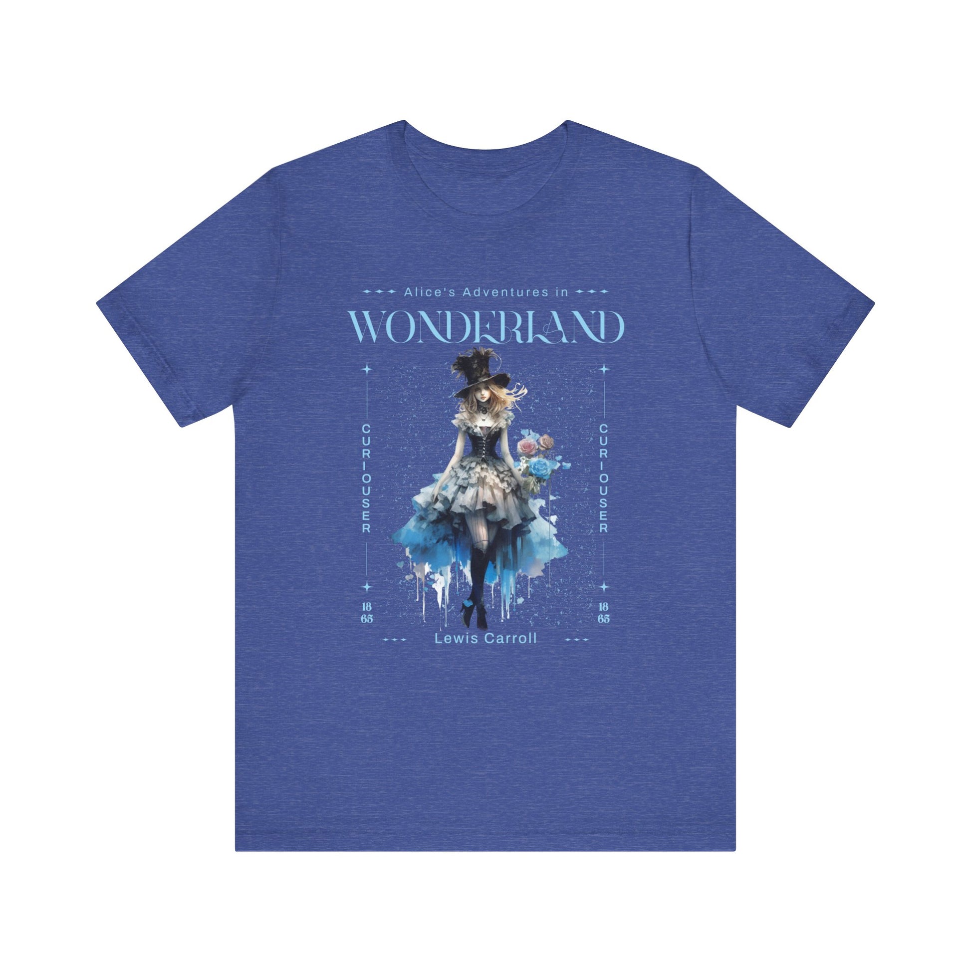 3001 Unisex Jersey Short Sleeve Tee Alice in Wonderland T-Shirt Printify Heather True Royal S
