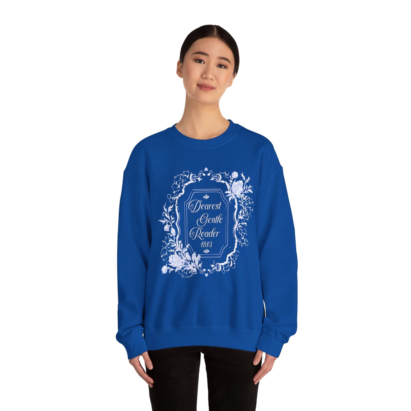 Dearest Gentle Reader Sweatshirt Regency England Ton Society Papers Gift For Historical Romance Fan Drama Romance Reader Gift Bookclub Gift Sweatshirt Printify