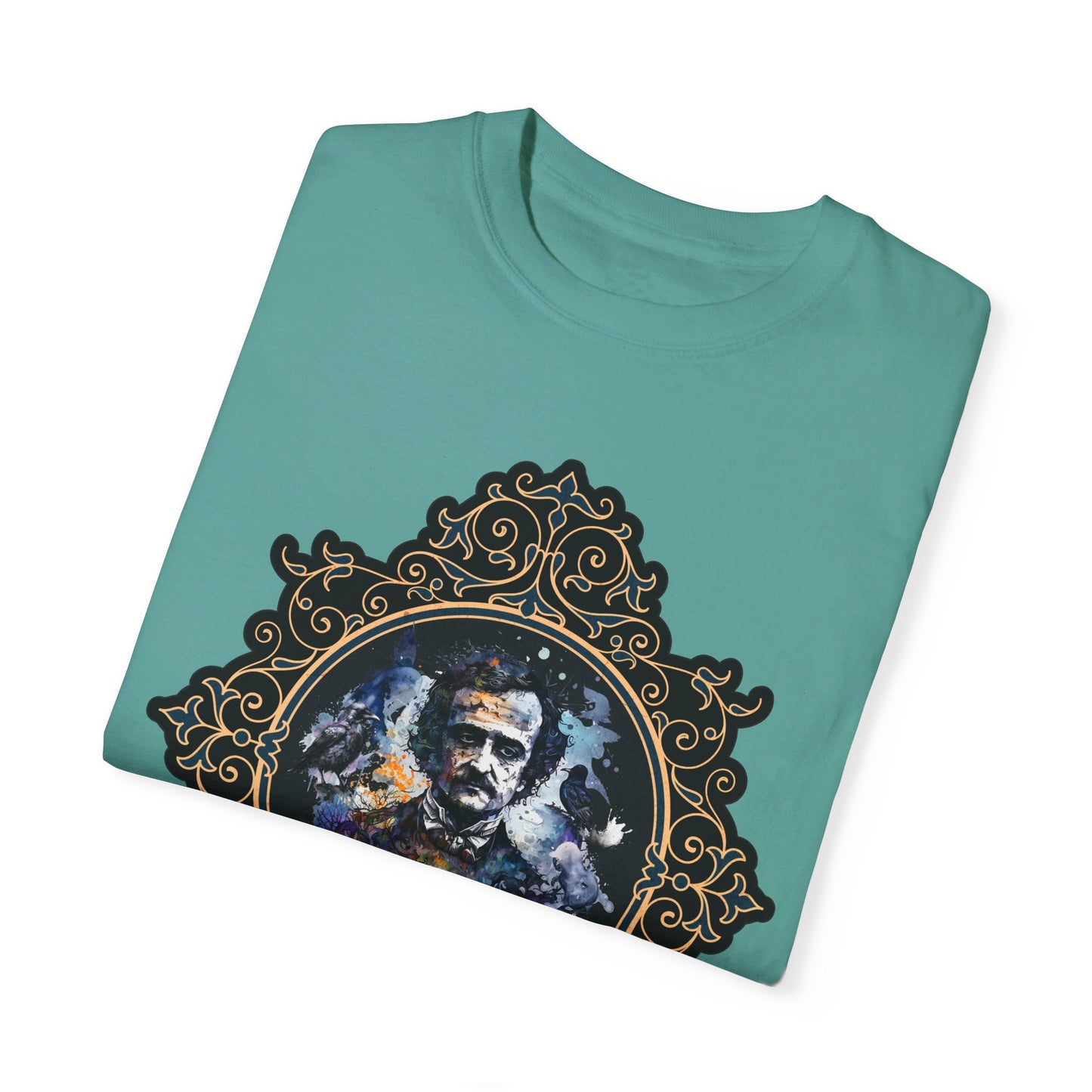 Edgar Allan Poe Shirt, Poet, Poetry Lover Tee, Book, Reading Lover Shirt, Halloween, Gothic, Light Academia Gifts, Comfort Colours TShirt T-Shirt Printify