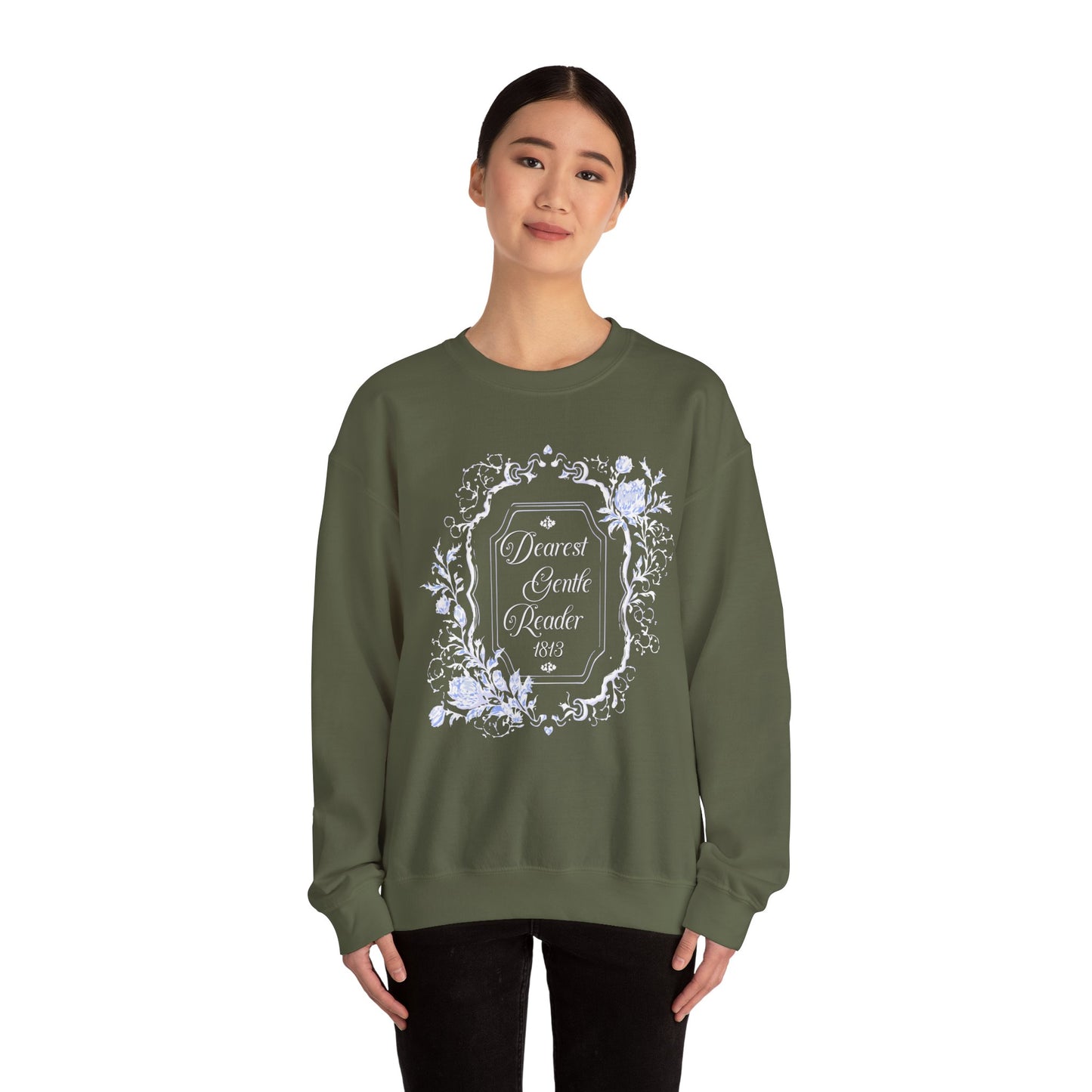 Dearest Gentle Reader Sweatshirt Regency England Ton Society Papers Gift For Historical Romance Fan Drama Romance Reader Gift Bookclub Gift Sweatshirt Printify
