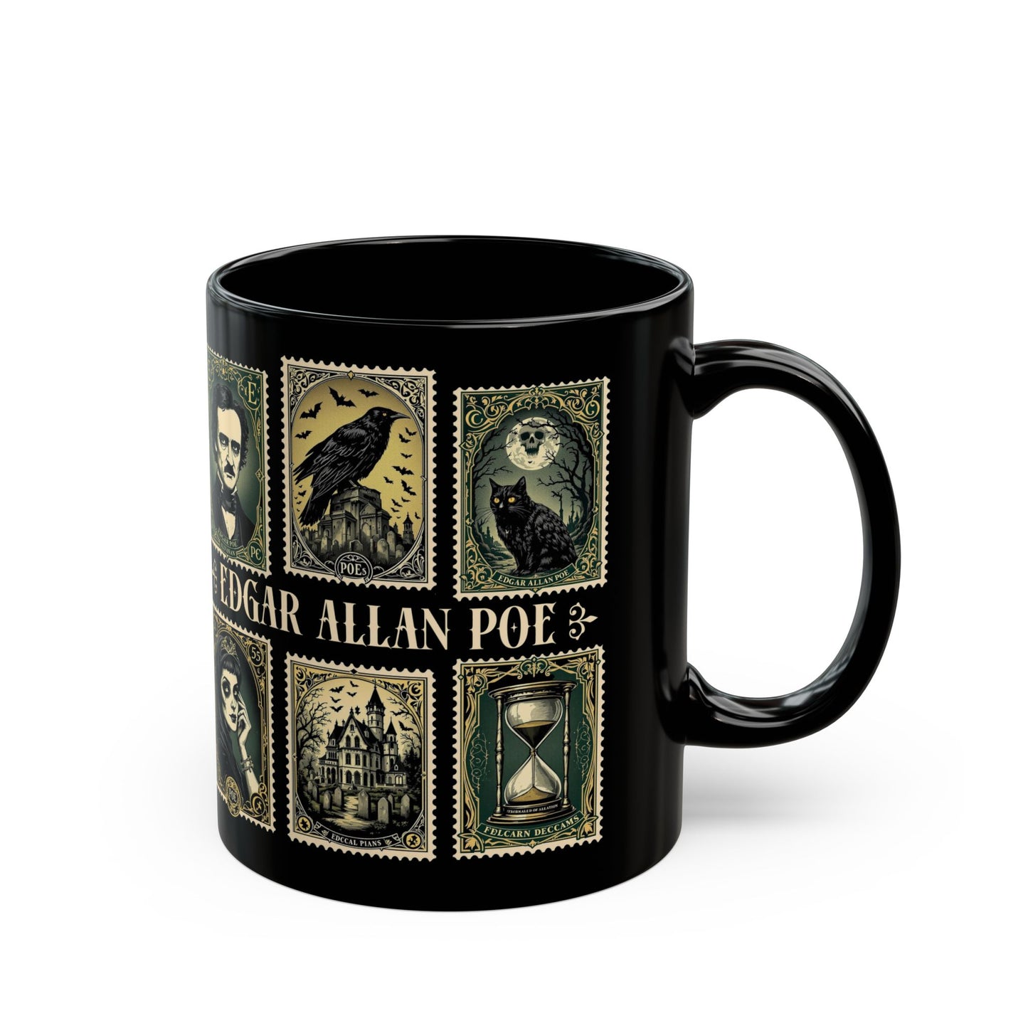 Edgar Allan Poe Mug Gothic Literary Gift For Book Lover Dark Academia Macabre Fall Coffee Cup Halloween Poetember Party Gift For Bookclub Mug Printify