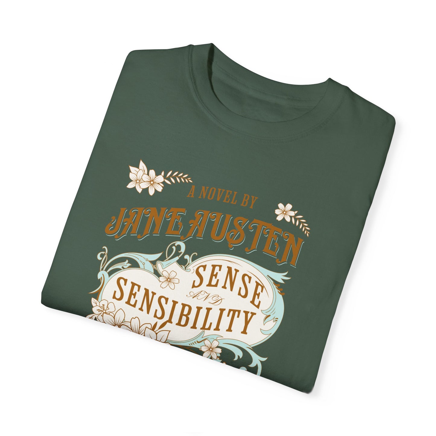 Jane Austen T-Shirt, Sense & Sensibility Historical Romance Comfort Colors Tee, Bookish Literary Jane Austen Fan Art Gift for Her, Readers, T-Shirt Printify