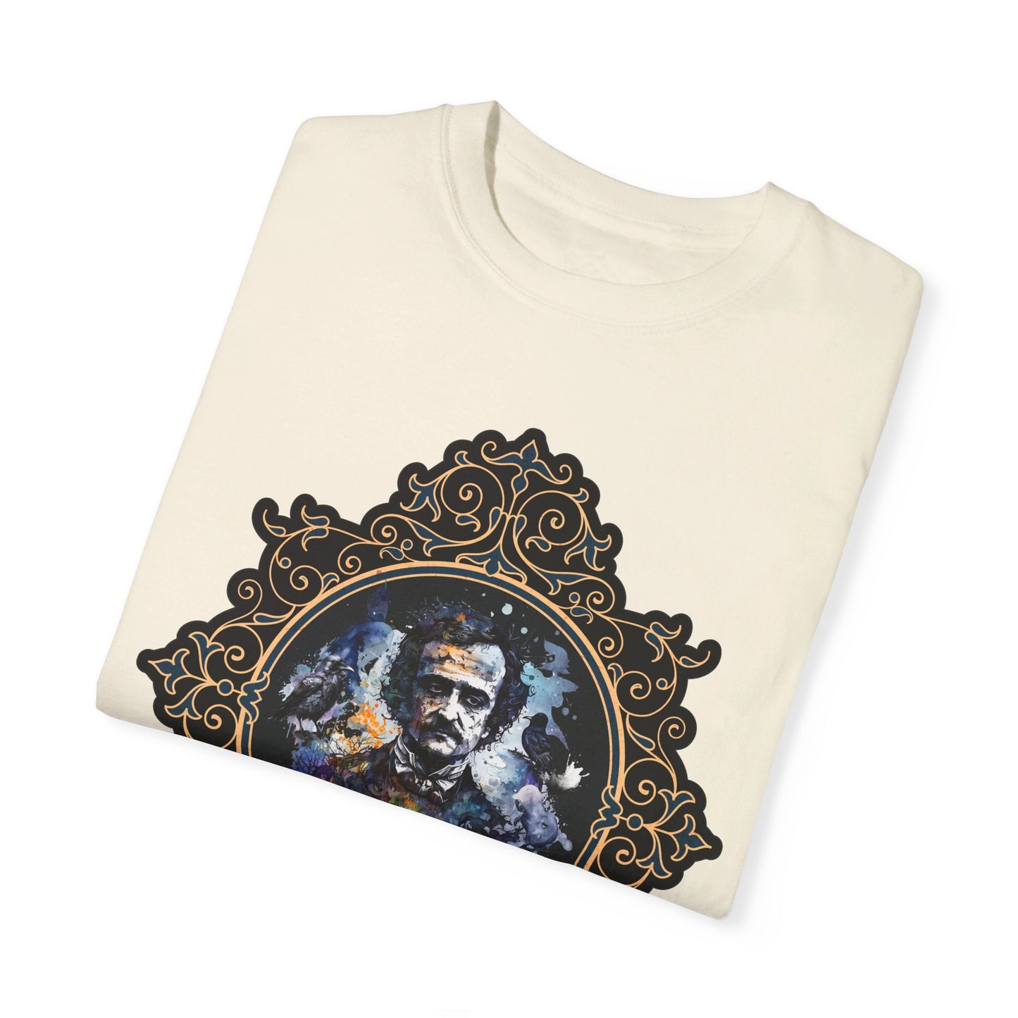 Edgar Allan Poe Shirt, Poet, Poetry Lover Tee, Book, Reading Lover Shirt, Halloween, Gothic, Light Academia Gifts, Comfort Colours TShirt T-Shirt Printify