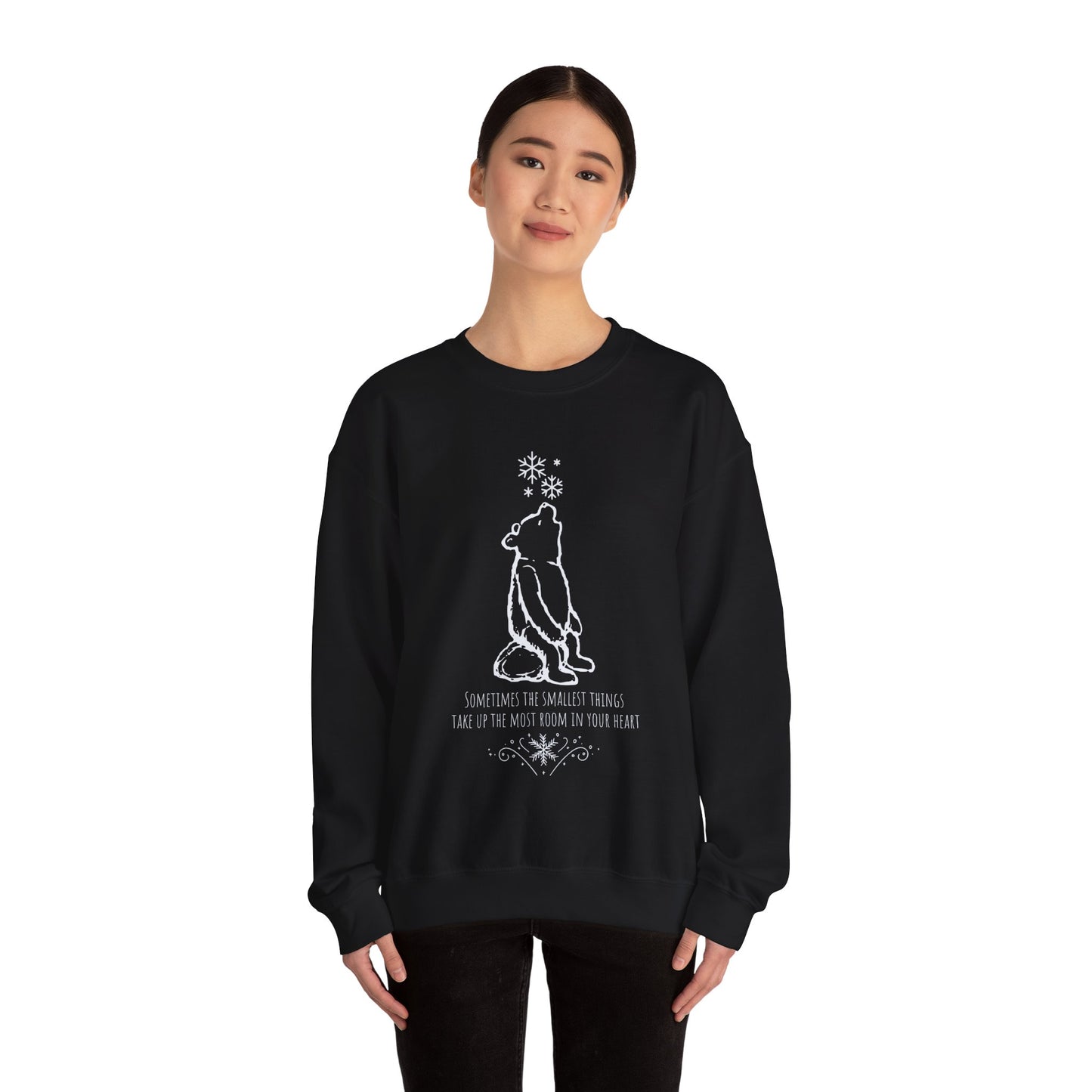 Winnie The Pooh Christmas Sweatshirt, Pooh Bear Holiday Sweater Family Matching Christmas Vacation Shirts, A.A. Milne Shirt Book Lover Gifts Sweatshirt Printify