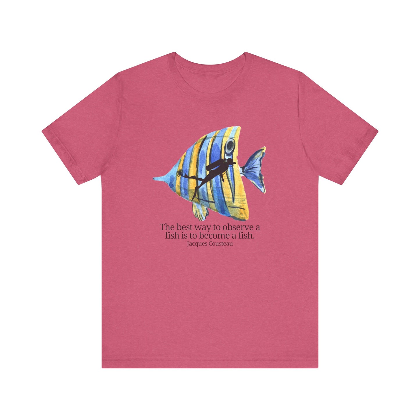 Scuba Diving Gift, Scuba Diving Shirt, Scuba Diver Gift, Diver TShirt, Gifts For Scuba Divers, Ocean Scuba Diving Shirt, Funny Diving Shirt T-Shirt Printify Heather Raspberry XS