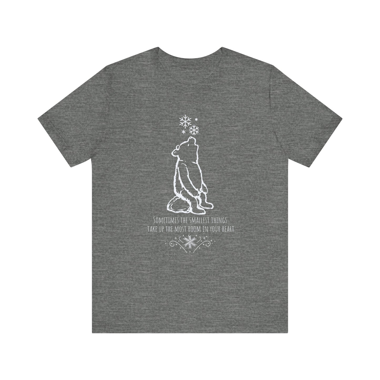 Winnie The Pooh Christmas Shirt, Pooh Bear Holiday T-Shirt, Family Matching Christmas Vacation Tshirts, A.A. Milne Shirt, Book Lover Gifts T-Shirt Printify Deep Heather XS