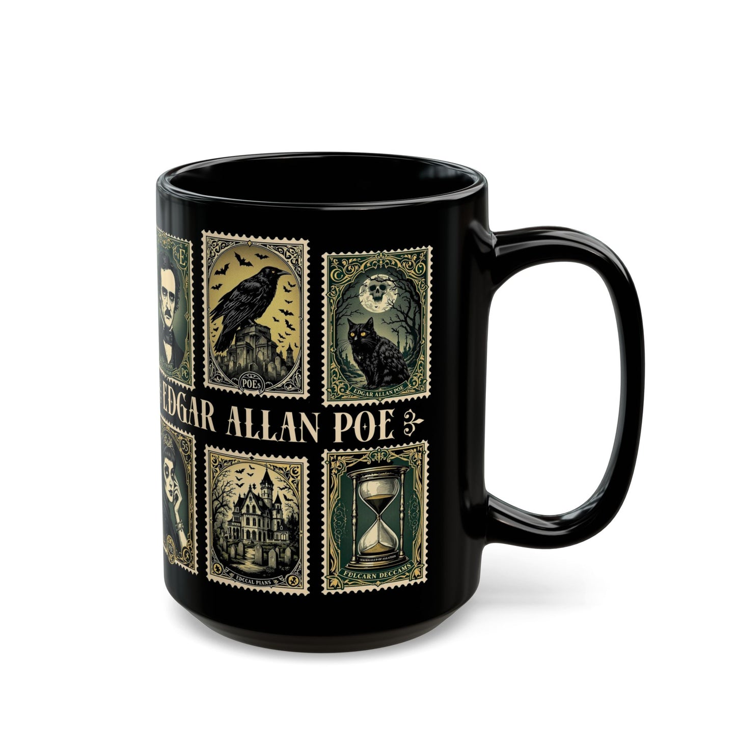 Edgar Allan Poe Mug Gothic Literary Gift For Book Lover Dark Academia Macabre Fall Coffee Cup Halloween Poetember Party Gift For Bookclub Mug Printify