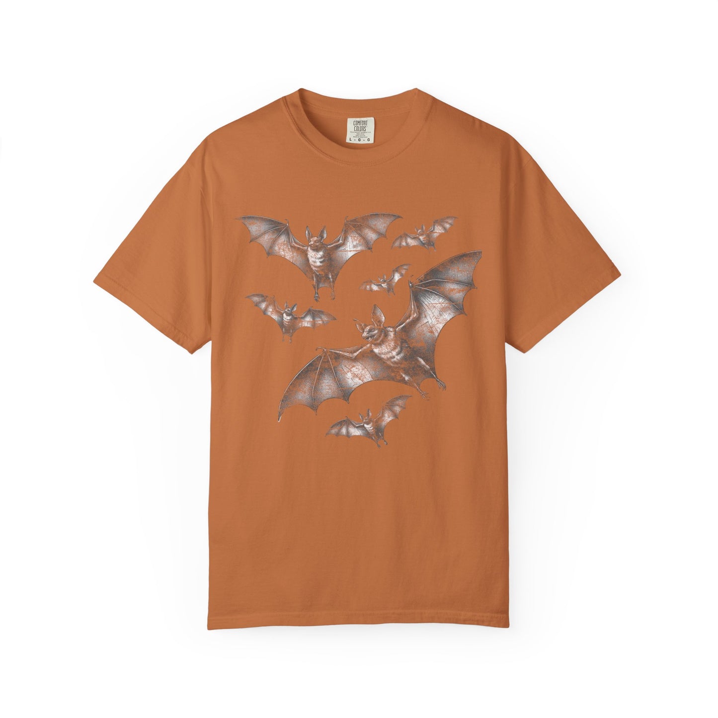 Bat Retro Goth TShirt Vintage Grunge Style Bat Shirt For Halloween Party Spooky Vibes Witchy Dark Academia Comfort Colors Oversized Shirt T-Shirt Printify