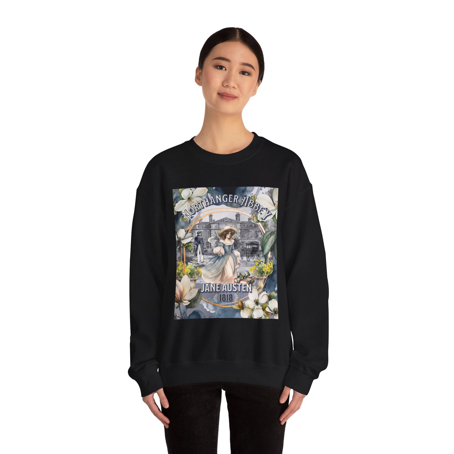 Jane Austen Sweatshirt, Northanger Abbey Historical Romance Sweater, Bookish Literary Jane Austen Fan Art Gift, Gift for Her, Bookclub Shirt Sweatshirt Printify