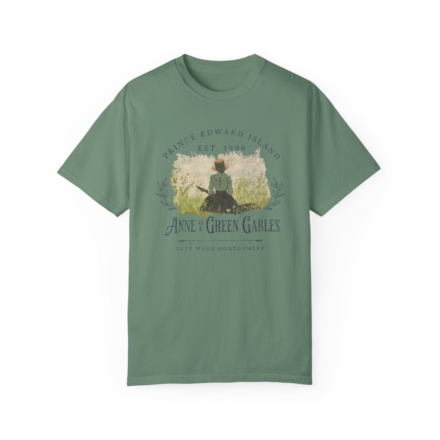 Charming Anne of Green Gables Unisex T-Shirt, Vintage Literary Tee, Gift for Book Lovers, Classic Literature Apparel, Summer Casual Wear T-Shirt Printify Light Green S