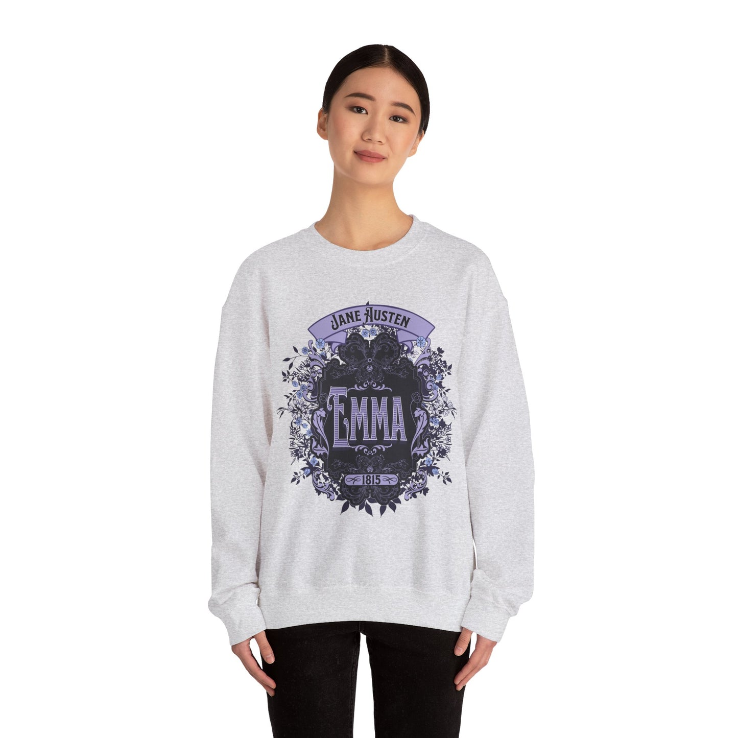 Jane Austen Sweatshirt, Emma Historical Romance Sweater, Bookish Literary Jane Austen Fan Art Gift, Gift for Her, Bookclub Shirt Sweatshirt Printify