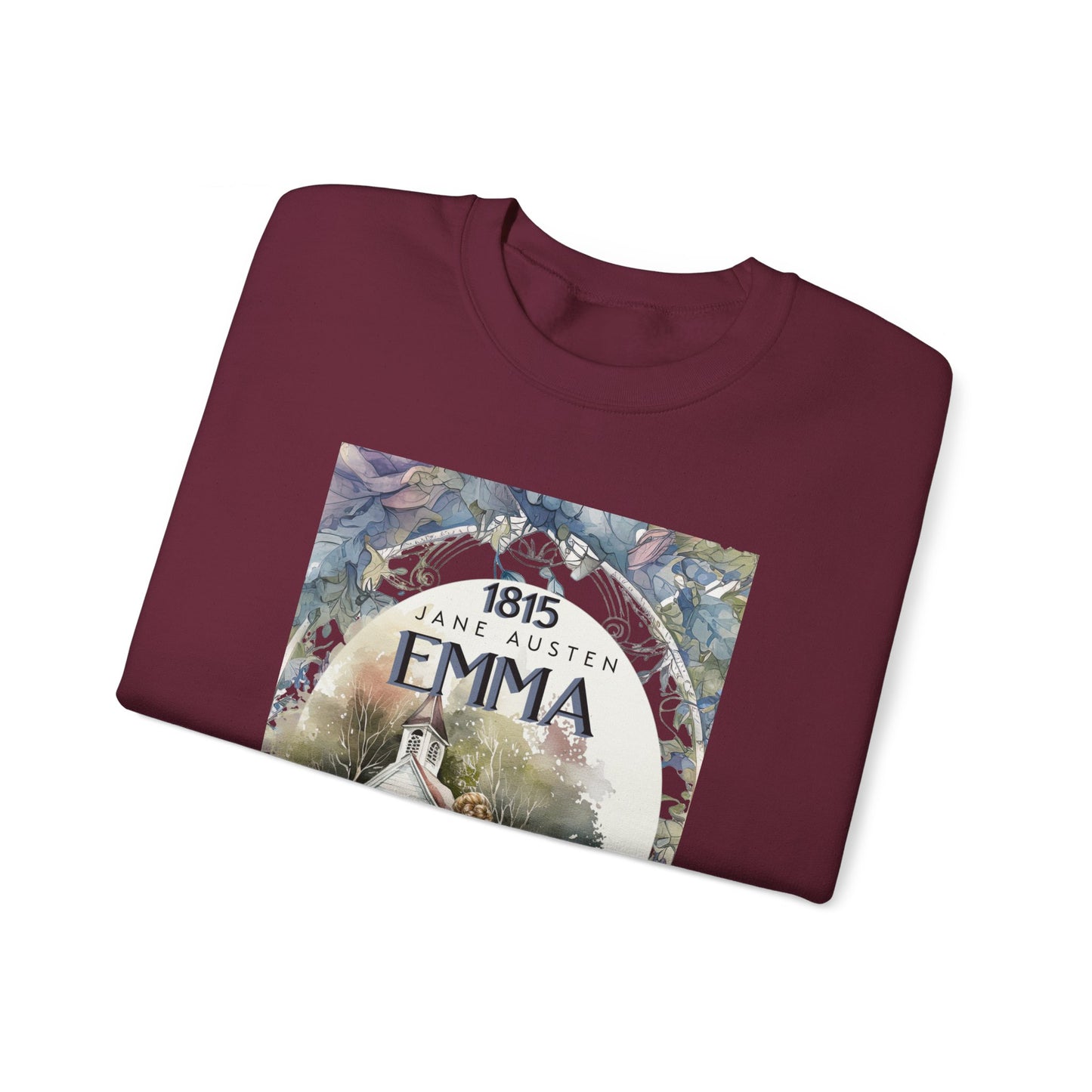 Jane Austen Sweatshirt, Emma Historical Romance Sweater, Bookish Literary Jane Austen Fan Art Gift, Gift for Her, Bookclub Shirt Sweatshirt Printify