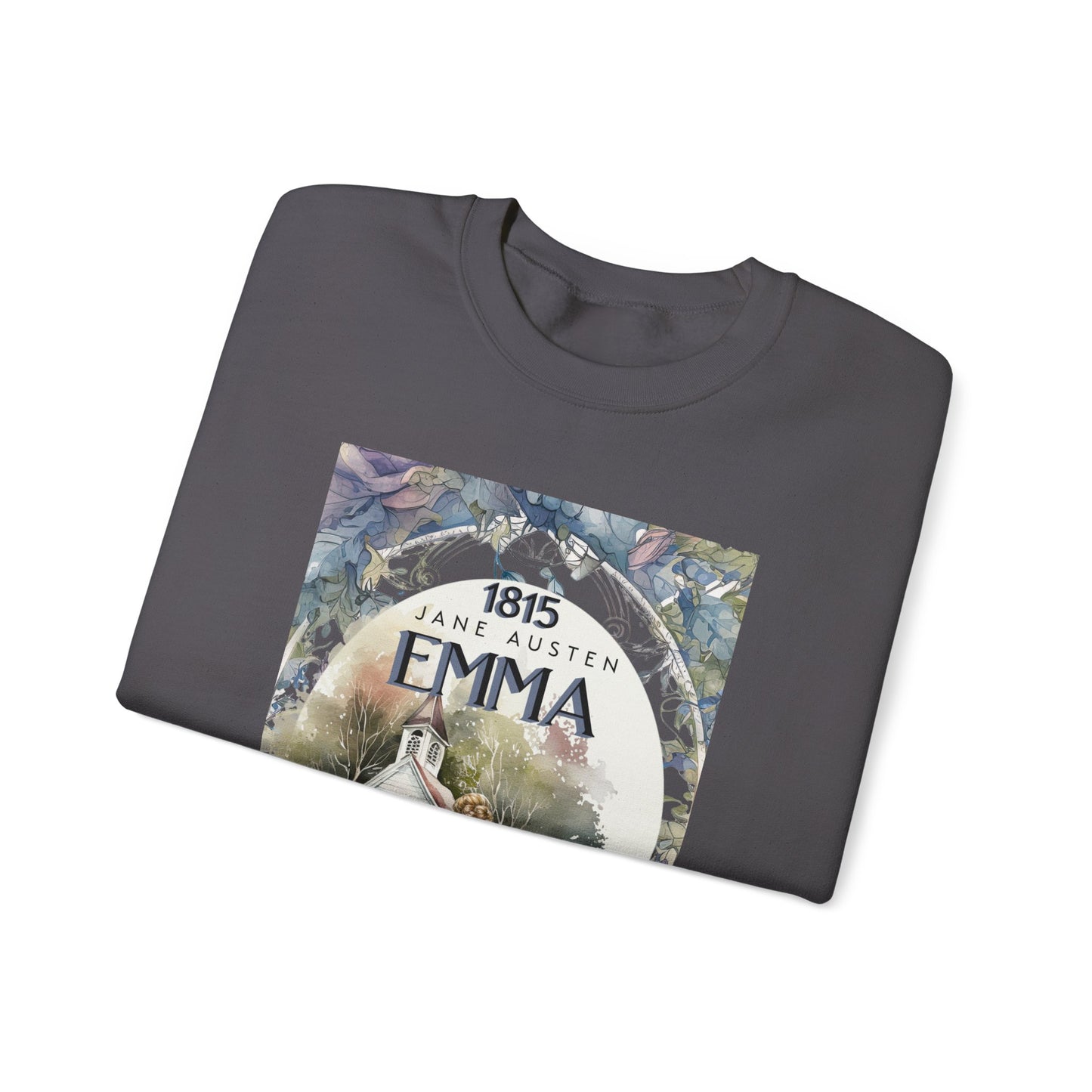 Jane Austen Sweatshirt, Emma Historical Romance Sweater, Bookish Literary Jane Austen Fan Art Gift, Gift for Her, Bookclub Shirt Sweatshirt Printify