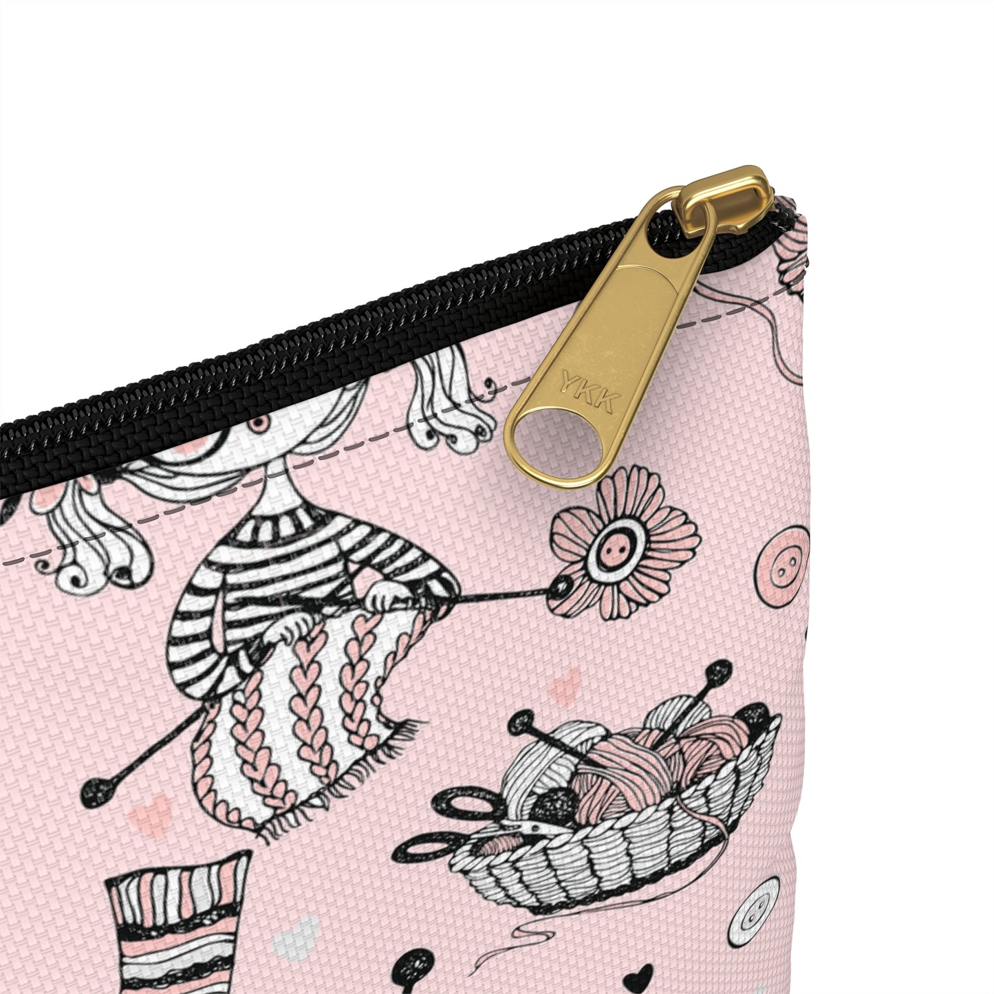 Crochet, Knitting or Crafting Accessory Pouch, Crochet Gift, Knitting Gift, Craft Organization or Storage Bag or Pouch. Bags Printify