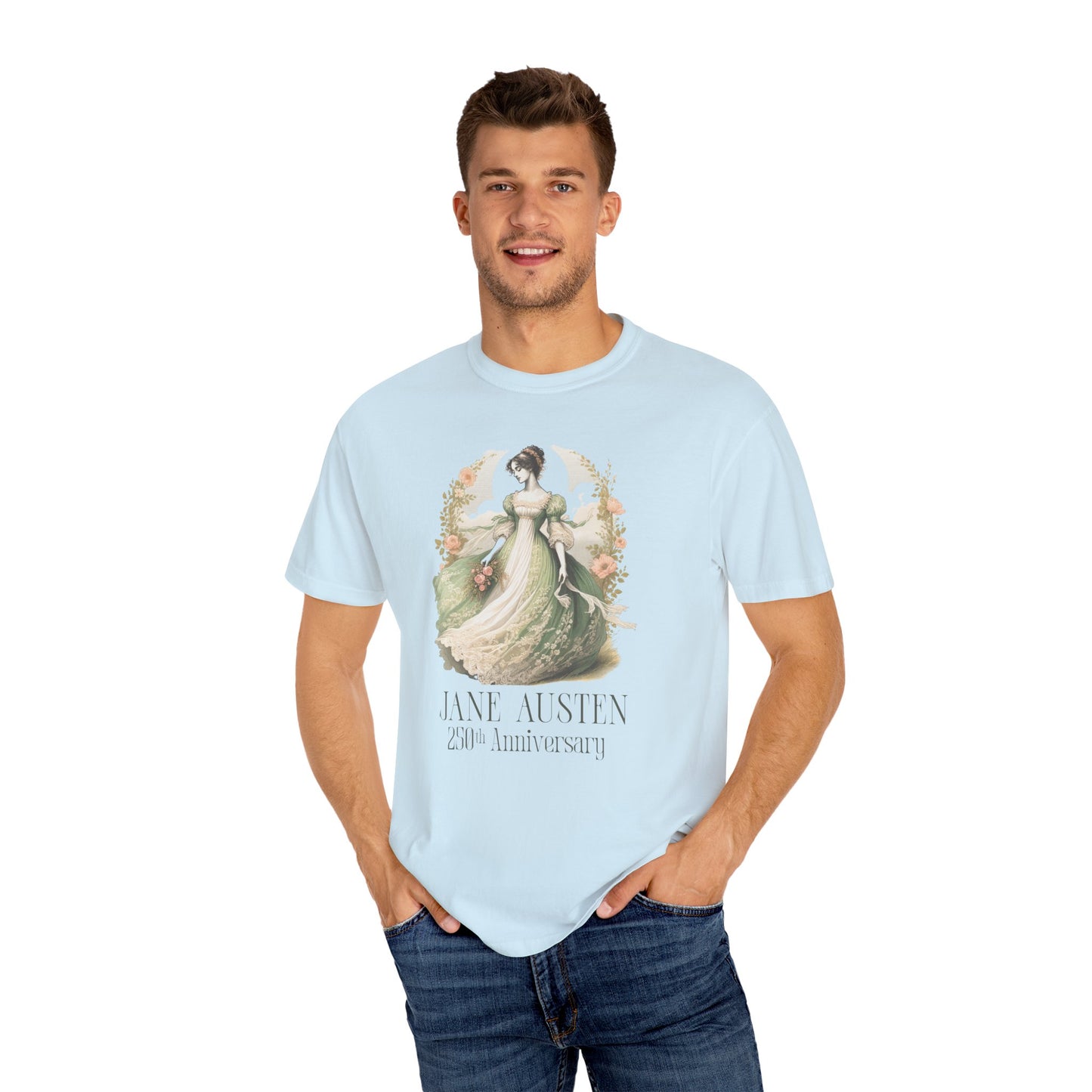 Jane Austen T-Shirt 250th Anniversary Gift For Her Birthday Historical Romance Tee Bookish Literary Gift Bookclub Booknerd Book Lover Shirt