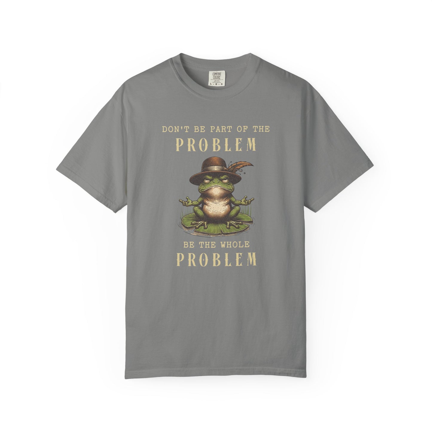 Funny Frog T-Shirt Retro Self Care Froggy Meme Shirt Vintage Frog And Toad Aesthetic Frog Lover Gift For Her Birthday Viral Trendy Shirt T-Shirt Printify Granite S