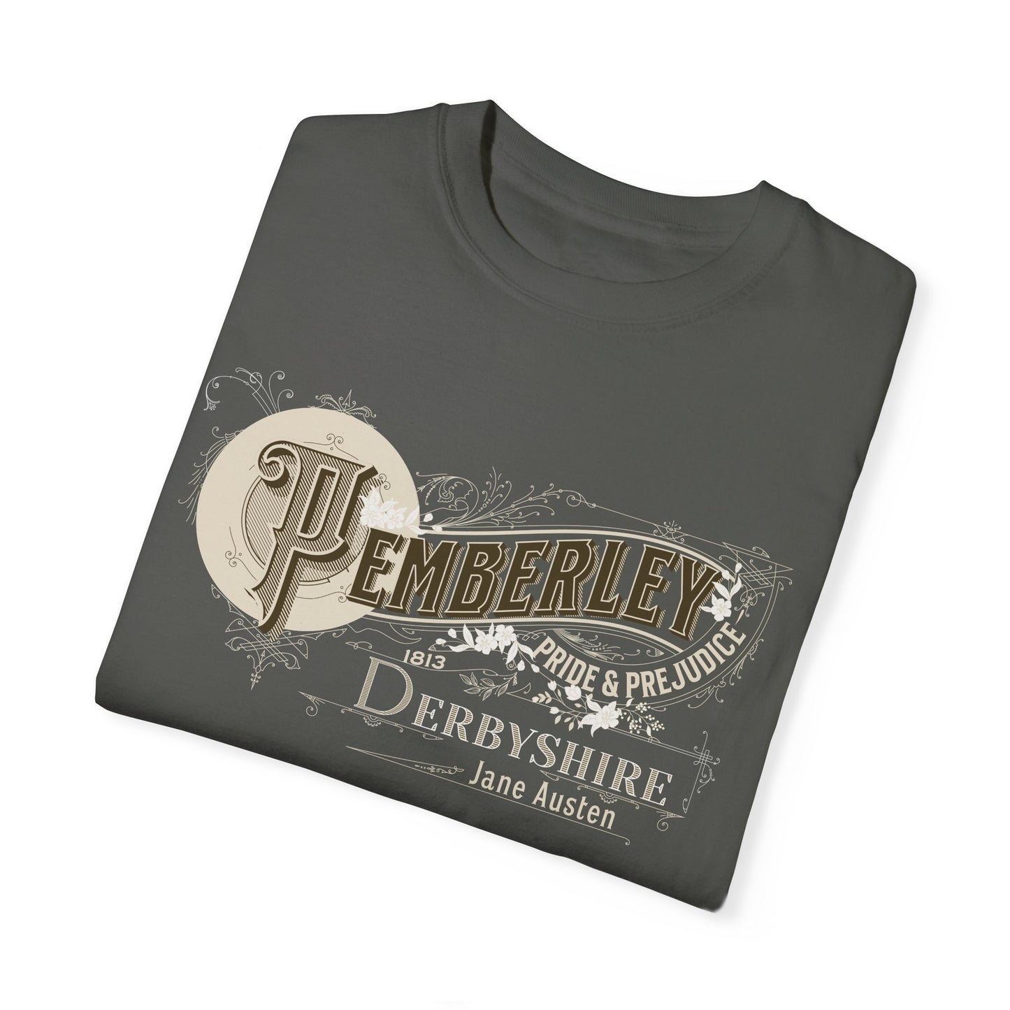 Pemberley TShirt Jane Austen Shirt Pride And Prejudice Gift For Jane Austen Fan Bookish Bookclub Gift Pemberly Derbyshire Fitzwilliam Darcy T-Shirt Printify