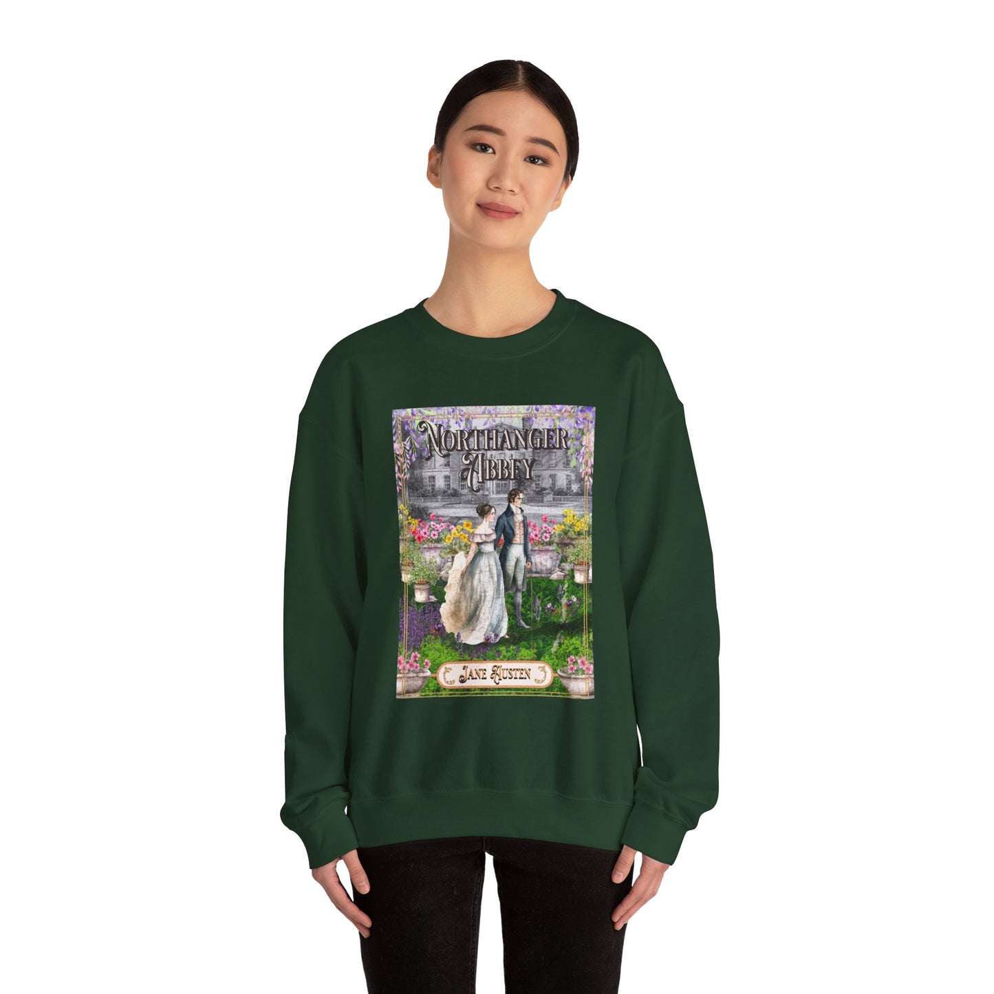 Jane Austen Sweatshirt, Northanger Abbey Historical Romance Sweater, Bookish Literary Jane Austen Fan Art Gift, Gift for Her, Bookclub Shirt Sweatshirt Printify