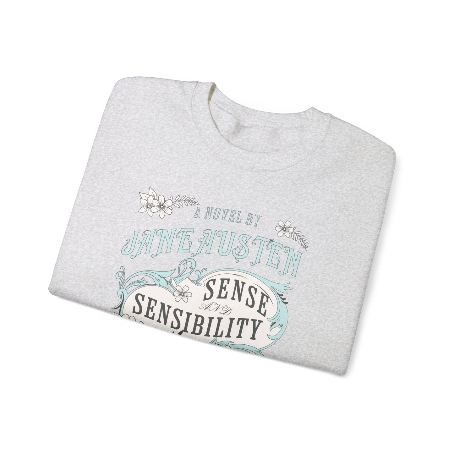 Jane Austen Sweatshirt, Sense & Sensibility Historical Romance Sweater, Bookish Literary Jane Austen Fan Art Gift, Gift for Her, Readers, Sweatshirt Printify