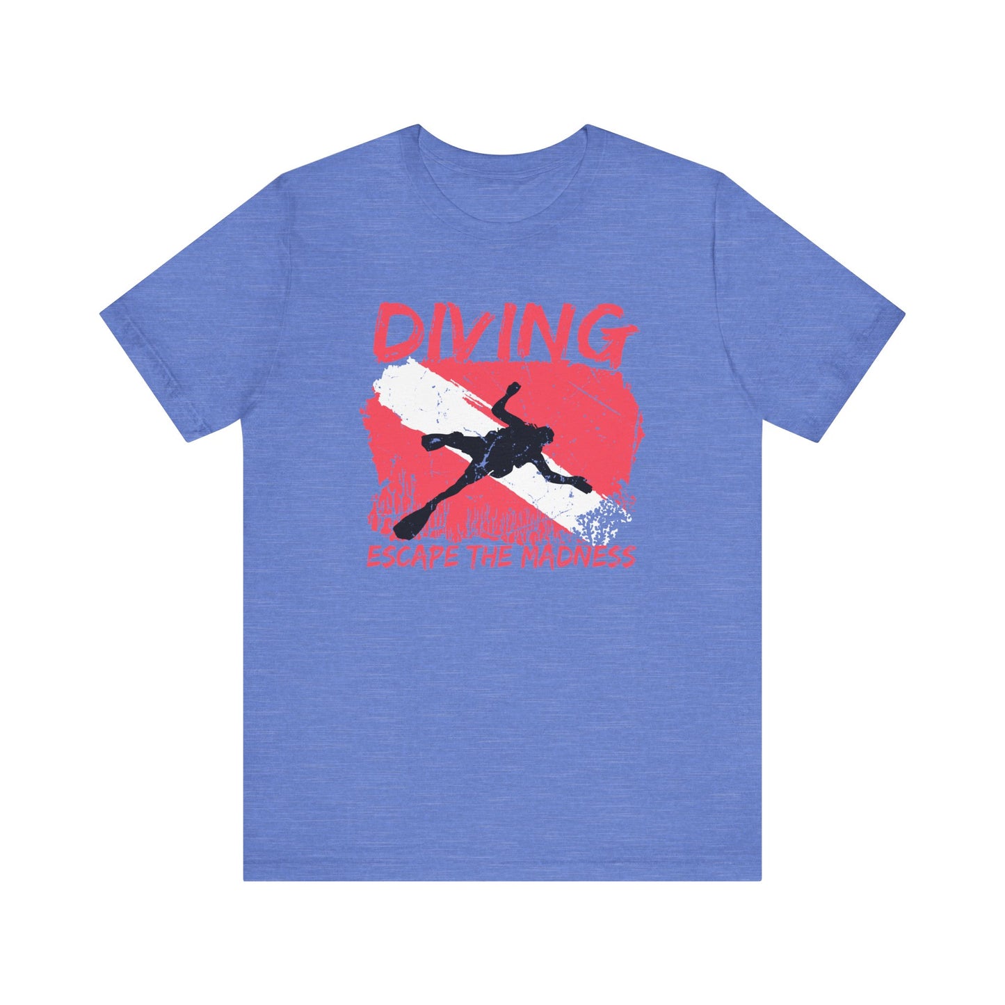 Scuba Diving Gift, Scuba Diving Shirt, Scuba Diver Gift, Diver TShirt, Gifts For Scuba Divers, Ocean Scuba Diving Shirt, Ocean Life Gear T-Shirt Printify Heather Columbia Blue XS