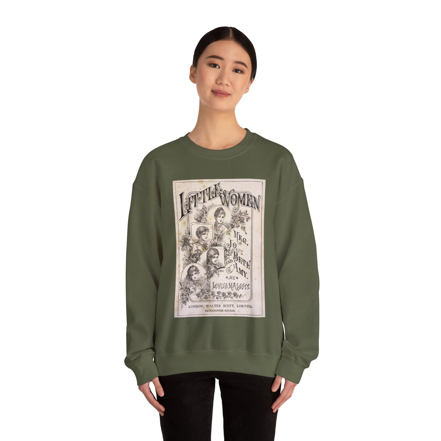Little Women Sweatshirt, Louisa May Alcott Historical Romance Sweater, Bookish Literary Fan Art Gift, Gift for Her, Bookclub Crewneck Shirt Sweatshirt Printify