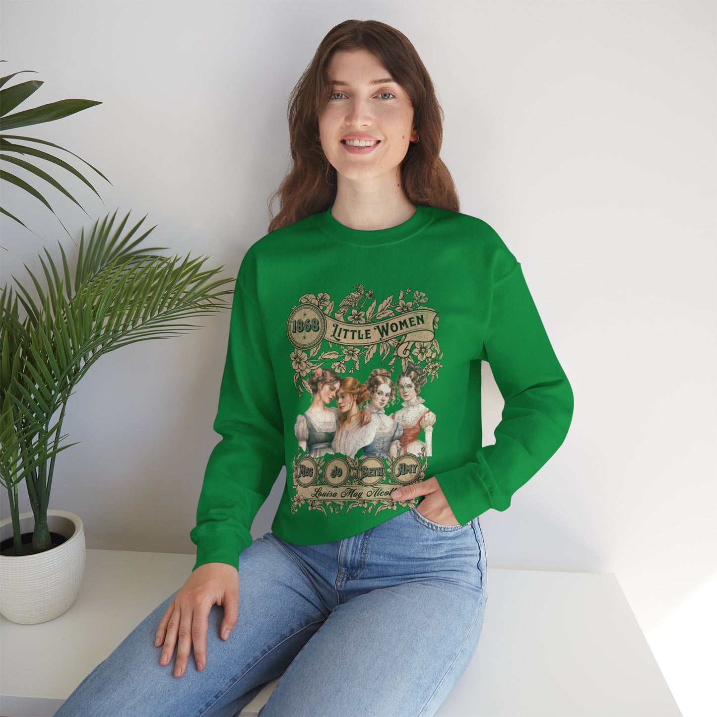 Little Women Sweatshirt, Louisa May Alcott Historical Romance Sweater, Bookish Literary Fan Art Gift, Gift for Her, Bookclub Crewneck Shirt Sweatshirt Printify