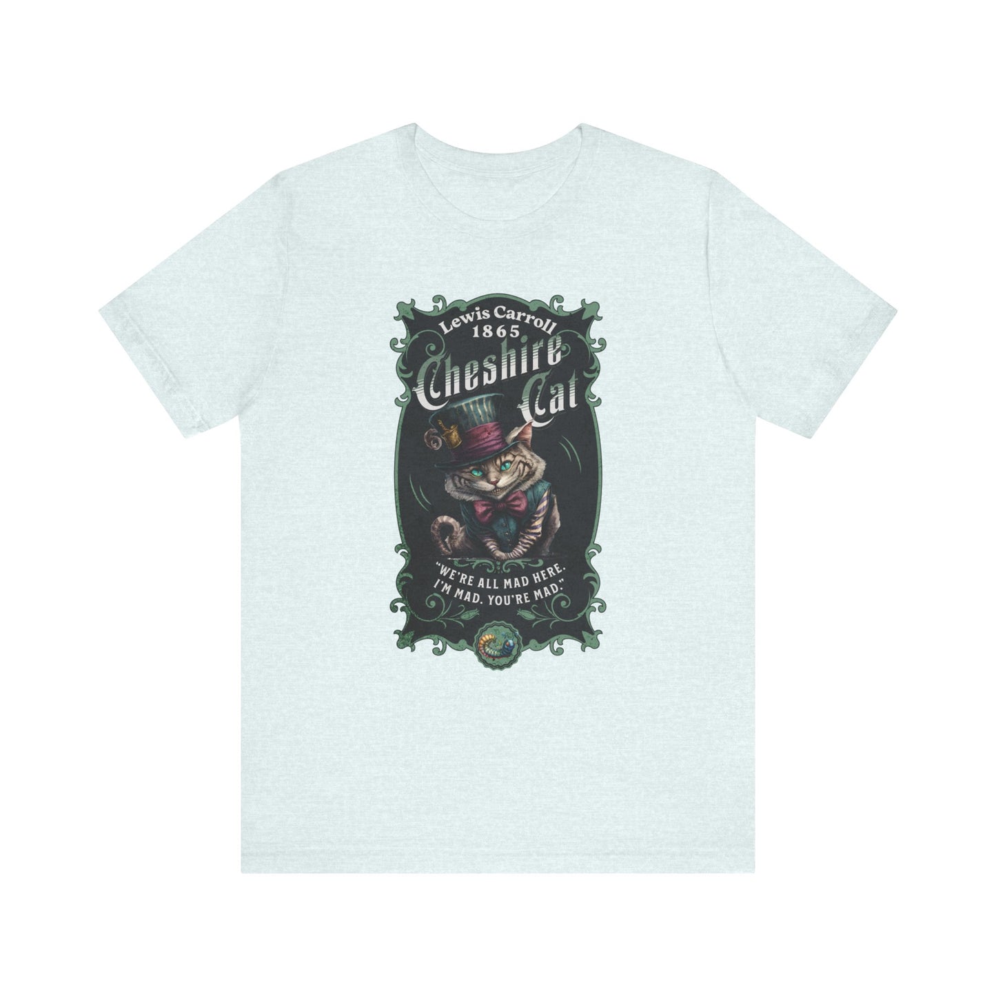 3001 Unisex Jersey Short Sleeve Tee Alice in Wonderland T-Shirt Printify Heather Ice Blue S