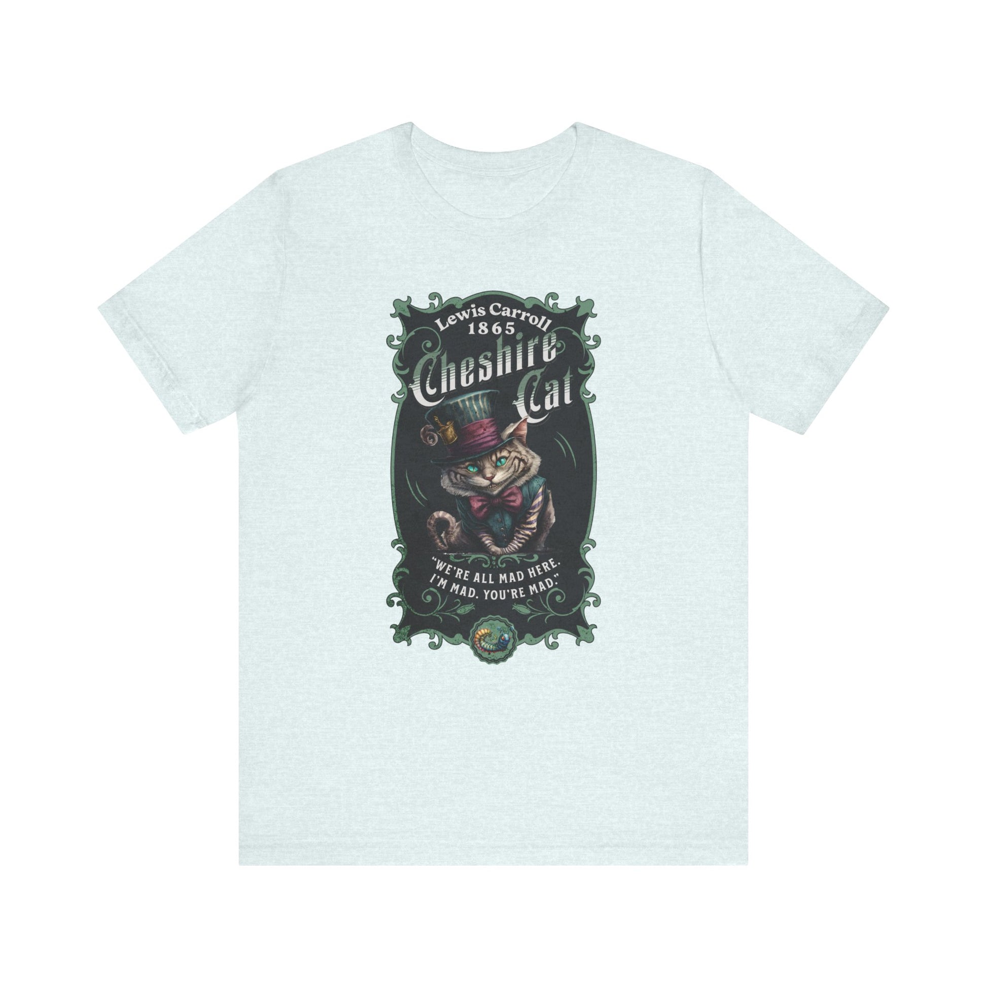 3001 Unisex Jersey Short Sleeve Tee Alice in Wonderland T-Shirt Printify Heather Ice Blue S