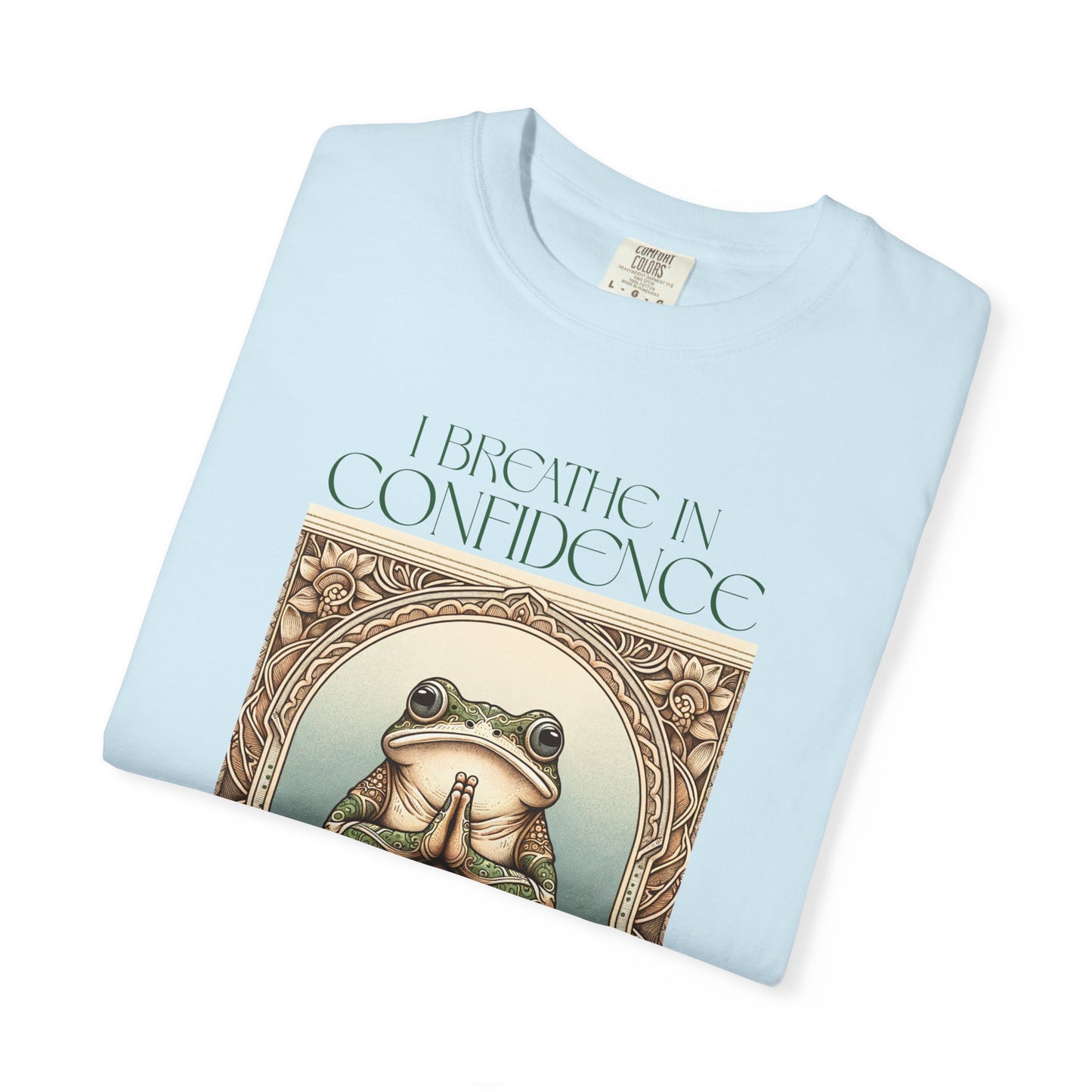 Yoga Frog Breath in Confidence Green Unisex T-Shirt, Casual Wear, Highlander Fan Gift, Comfortable Graphic Tee