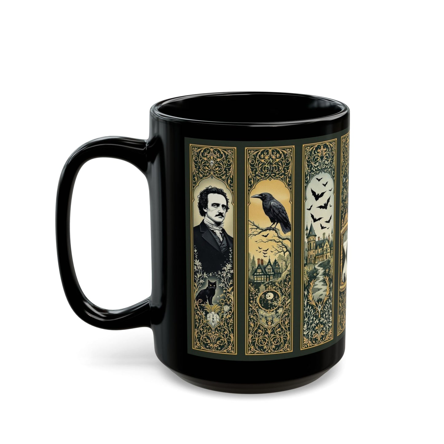 Edgar Allan Poe Mug Gothic Literary Gift For Book Lover Dark Academia Macabre Fall Coffee Cup Halloween Poetember Party Gift For Bookclub Mug Printify