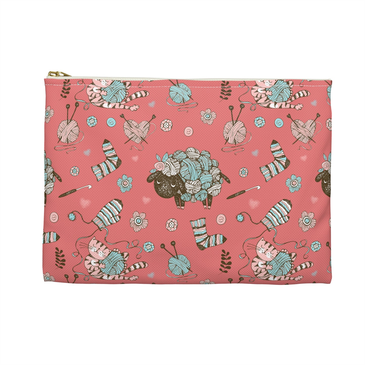 Crochet, Knitting or Crafting Accessory Pouch, Crochet Gift, Knitting Gift, Craft Organization or Storage Bag or Pouch. Bags Printify