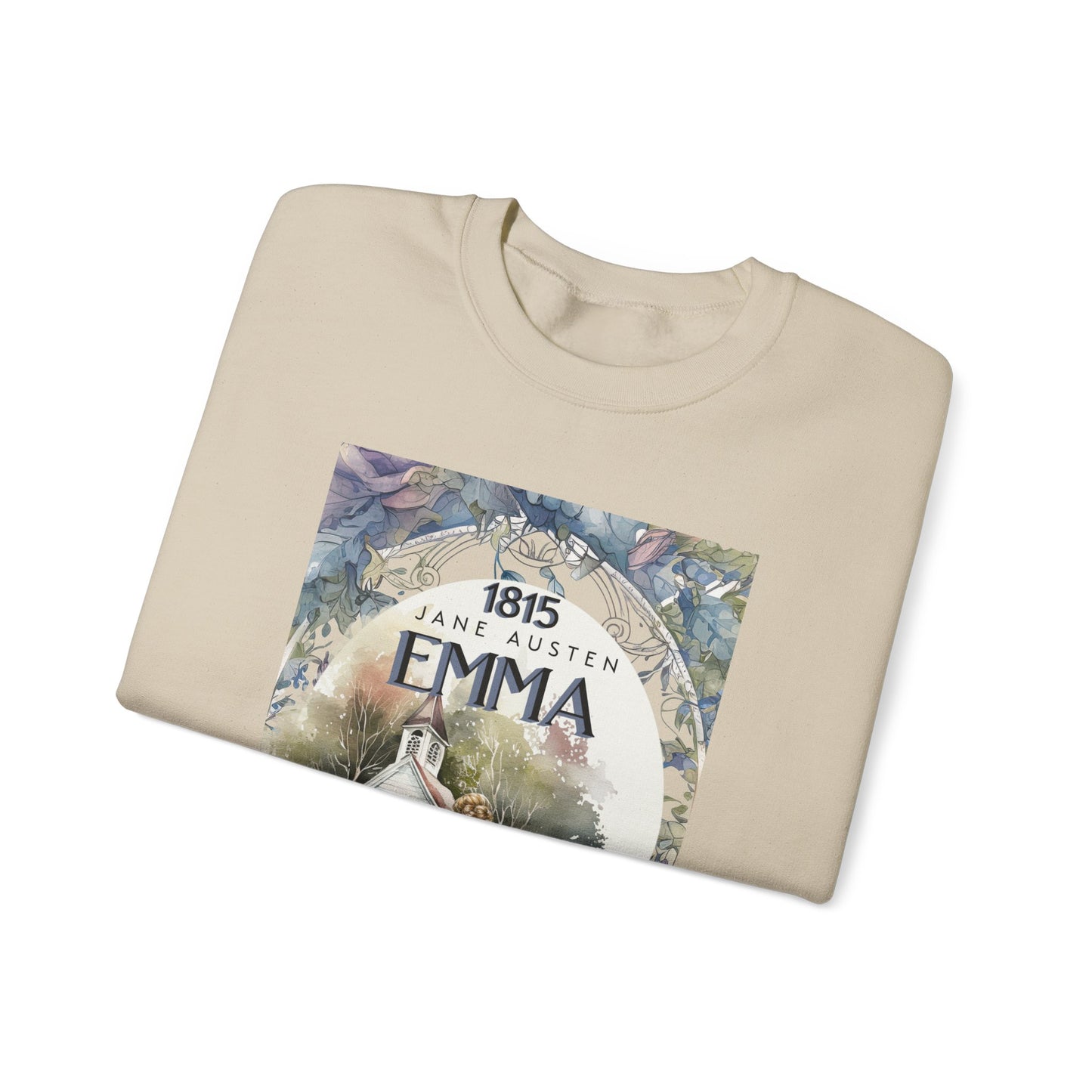 Jane Austen Sweatshirt, Emma Historical Romance Sweater, Bookish Literary Jane Austen Fan Art Gift, Gift for Her, Bookclub Shirt Sweatshirt Printify