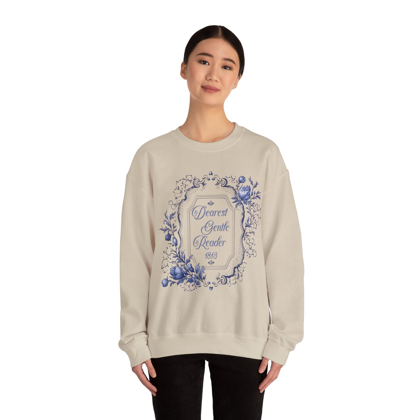 Dearest Gentle Reader Sweatshirt Regency England Ton Society Papers Gift For Historical Romance Fan Drama Romance Reader Gift Bookclub Gift Sweatshirt Printify