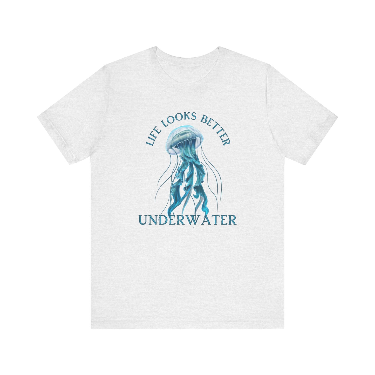 Scuba Diving Gift, Snorkel Tee, Scuba Diving Shirt, Scuba Diver Gift, Ocean Lover TShirt, Gifts For Scuba Divers, Diving Shirt Water Fun Te T-Shirt Printify Ash XS