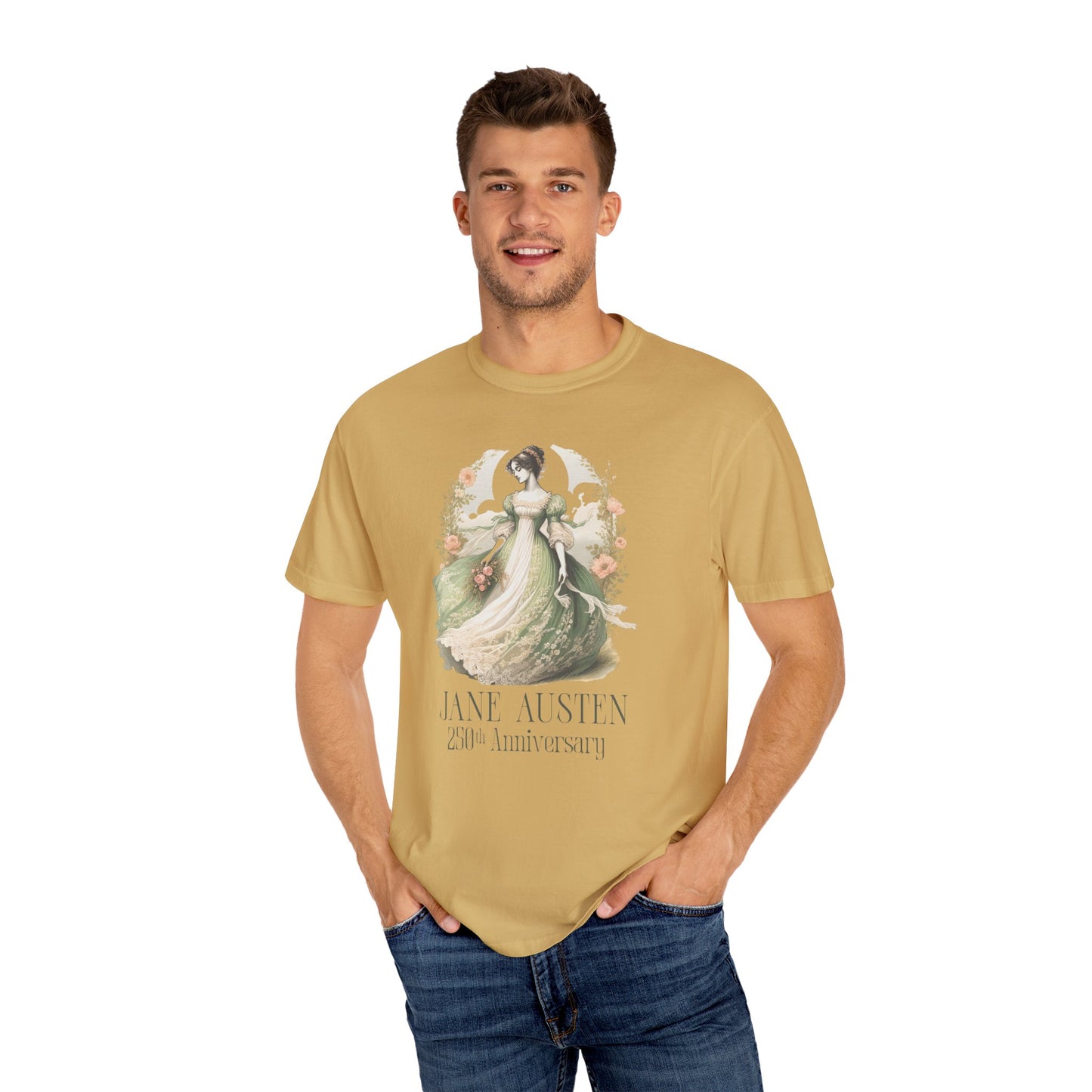 Jane Austen T-Shirt 250th Anniversary Gift For Her Birthday Historical Romance Tee Bookish Literary Gift Bookclub Booknerd Book Lover Shirt T-Shirt Printify