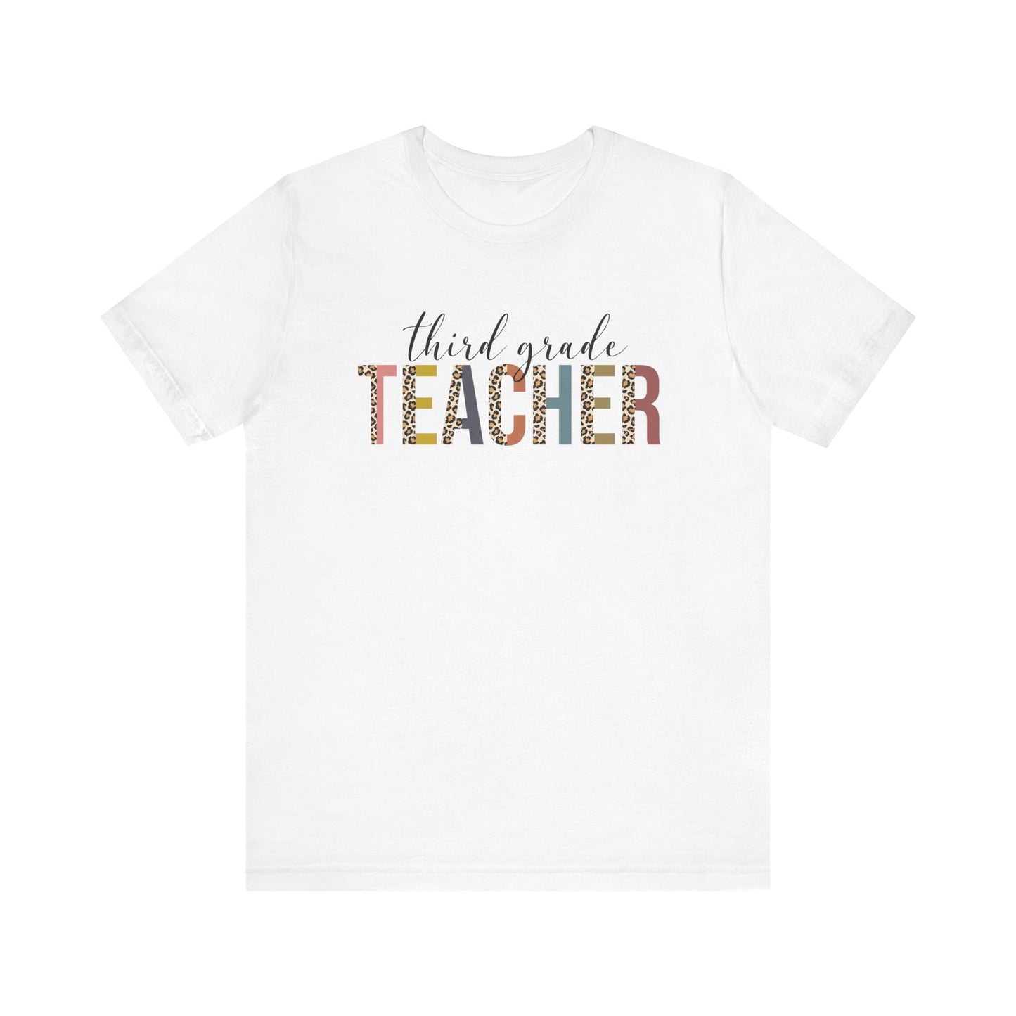 Cute Teacher TShirt Gift, Education Tee, Elementary School Teacher Appreciation, Funny Back To School Shirt, Teacher T-Shirt, Teacher Tee T-Shirt Printify White XS