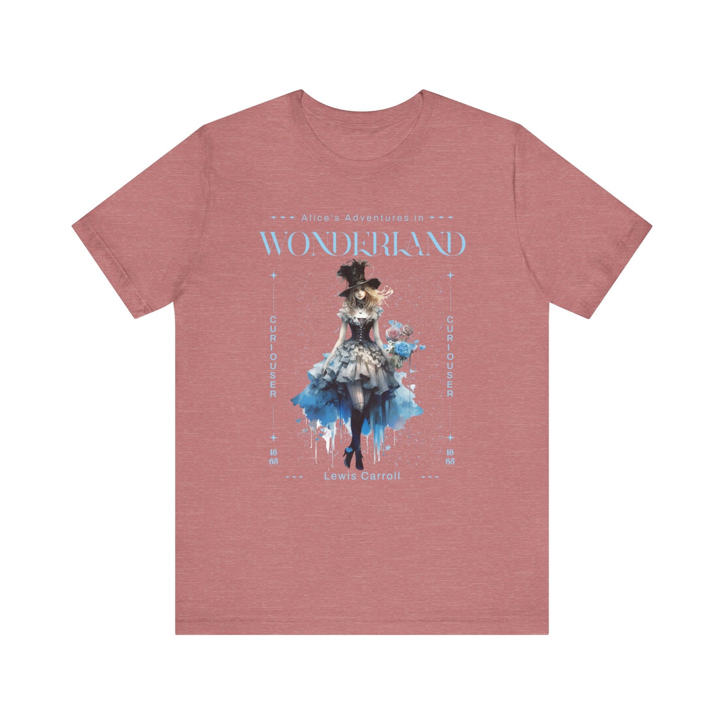 3001 Unisex Jersey Short Sleeve Tee Alice in Wonderland T-Shirt Printify Heather Mauve S
